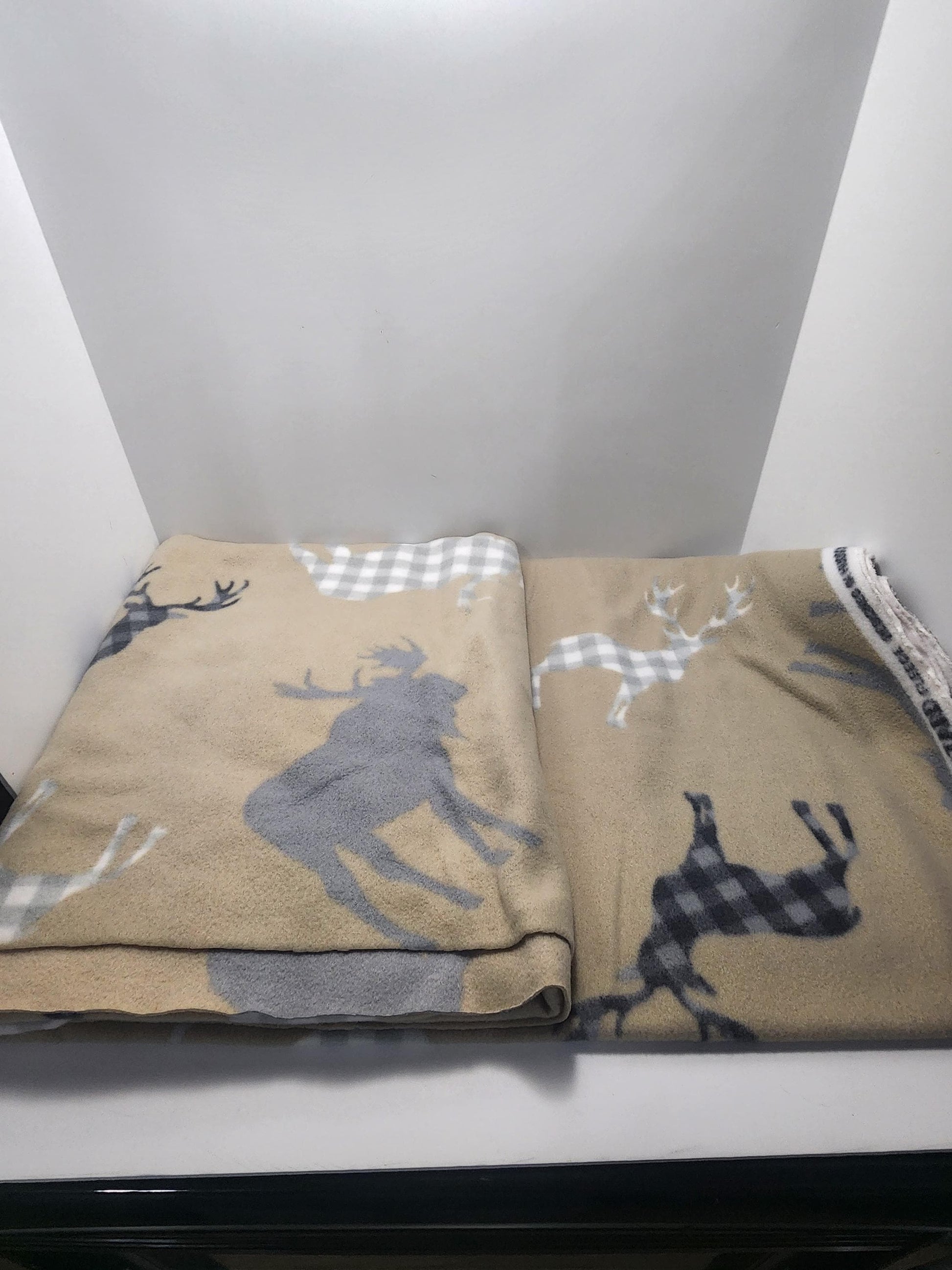Wildlife Elk & Deer Fabric - Fabric - Wildlife - Deer - Elk - Blankets - Fleece - Fabric Materials