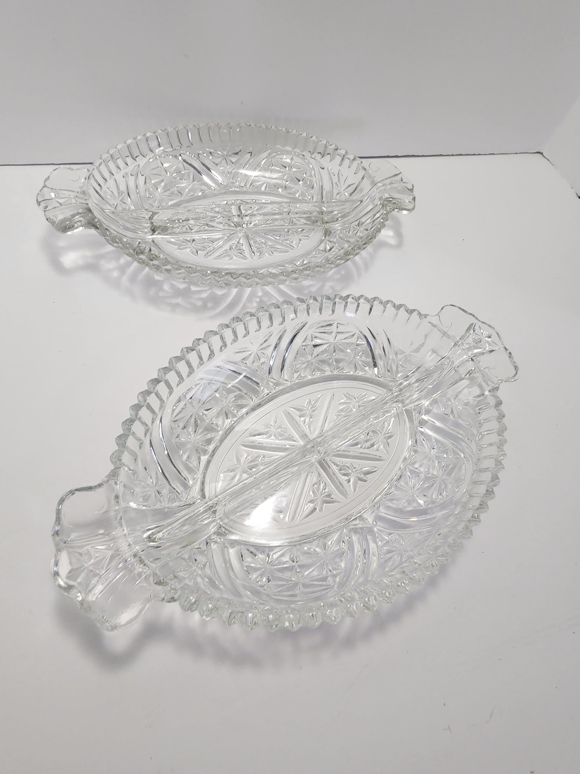 Vintate Glass Candy Dish Trinket Glass With Orginal Box - Glass - Vintage Glass - Bowls - Decorative Dish - Candy Dish - Trinket Box