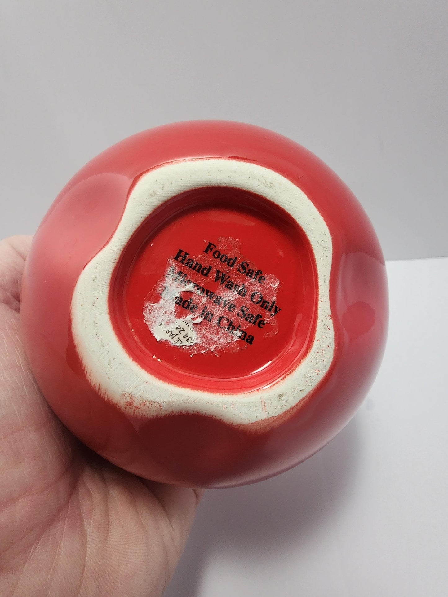 1980's Vintage Ceramic Apple Jar - Jars - Kitchen - Containers - Canisters - Apples - Apple Decor - Gifts For Teacher's - Apple Jar