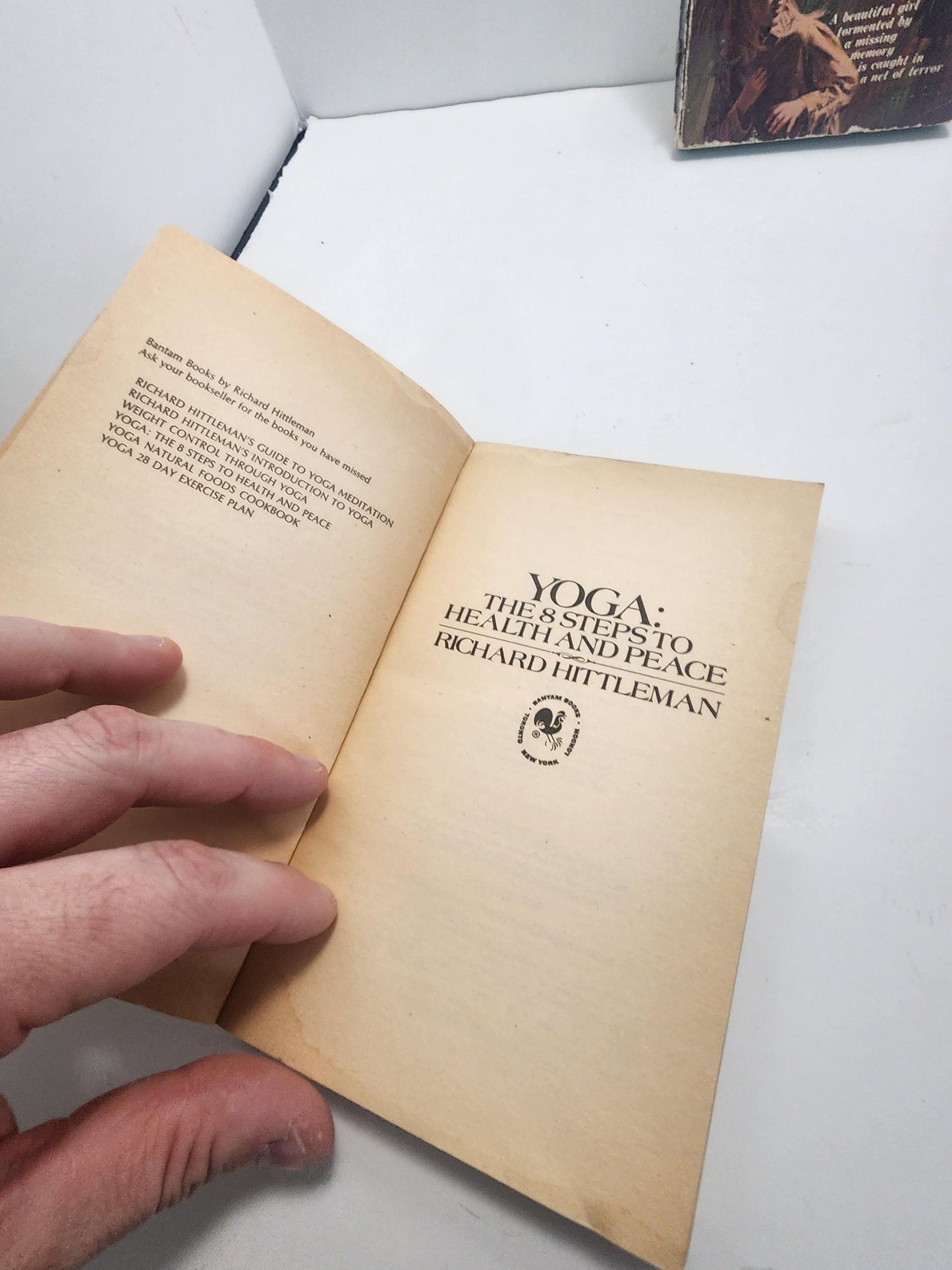 1982 Yoga: The 8 Steps to Health and Peace" by Richard Hittleman - Yoga - Health And Fitness - Yoga Books - Health - Vintage Books