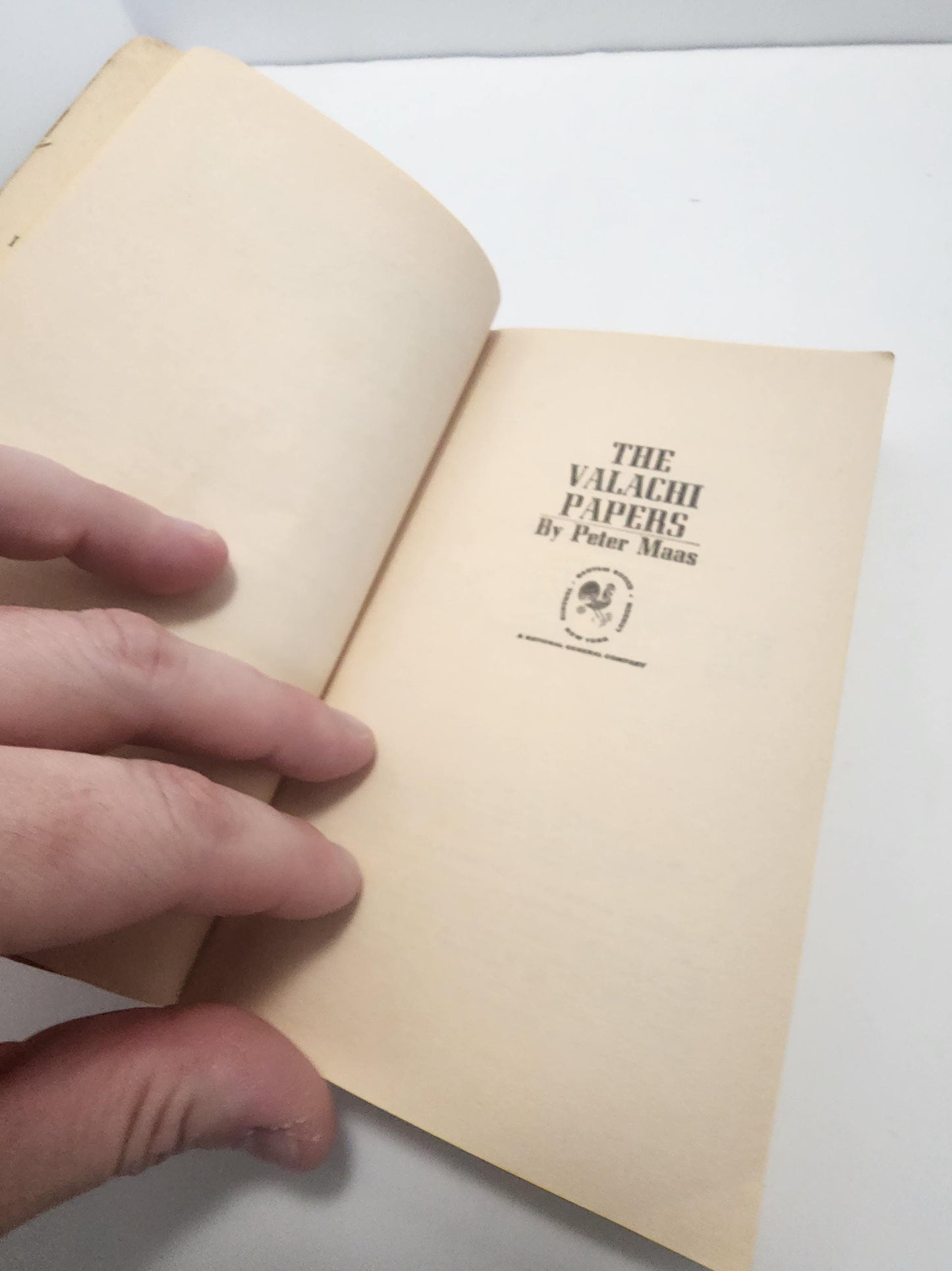 1968 The Valachi Papers By Peter Maas - Peter Maas - Peter Maas Books - 1960's - 1960's Books - Vintage Books - The Valachi Papers - Valachi