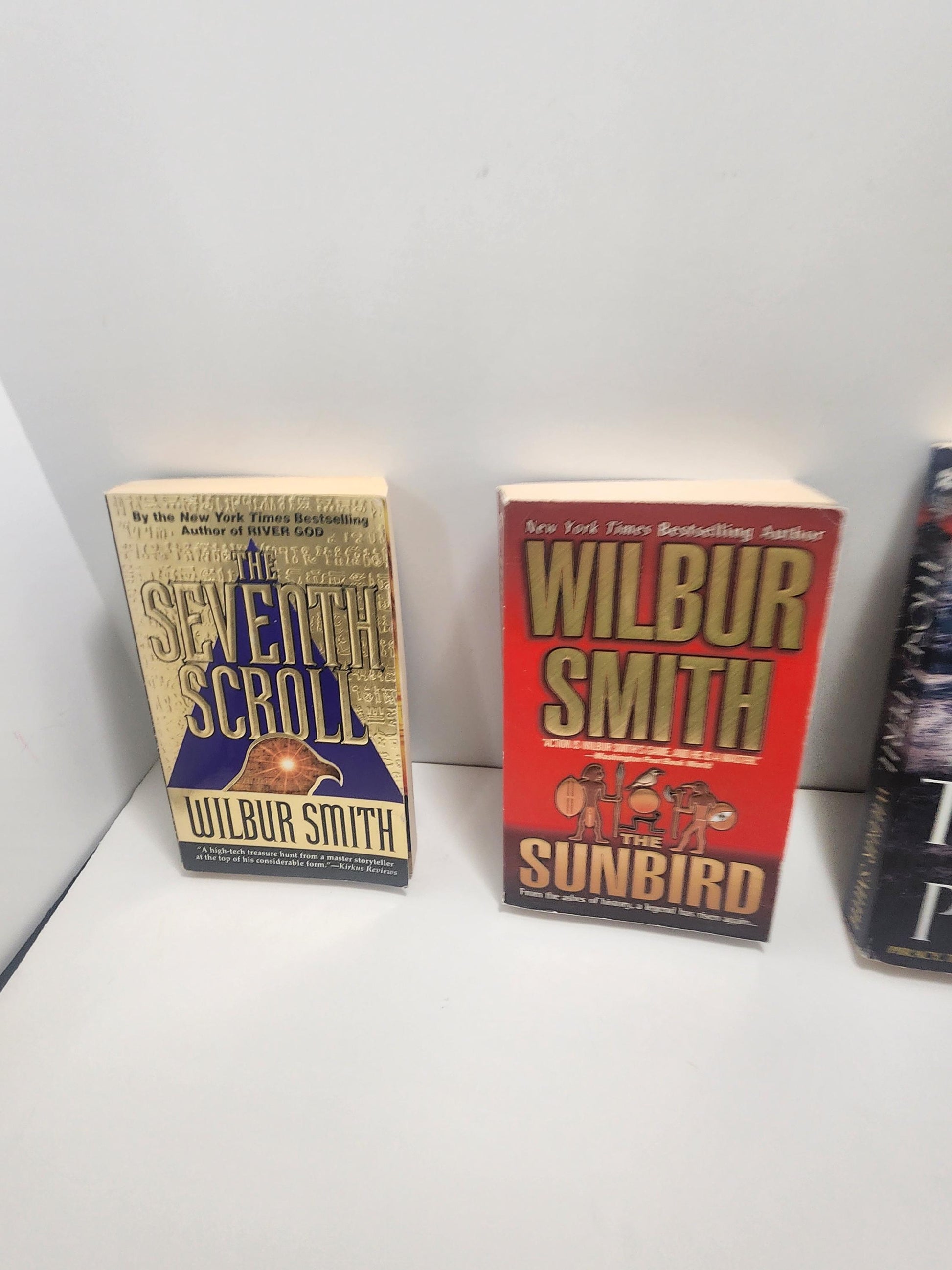 Wilbur Smith Vintage Paperback Books LOT Of 4 - Wilbur Smith - Wilbur Smith Books - Paperback Books - Book Lot - Vintage Books