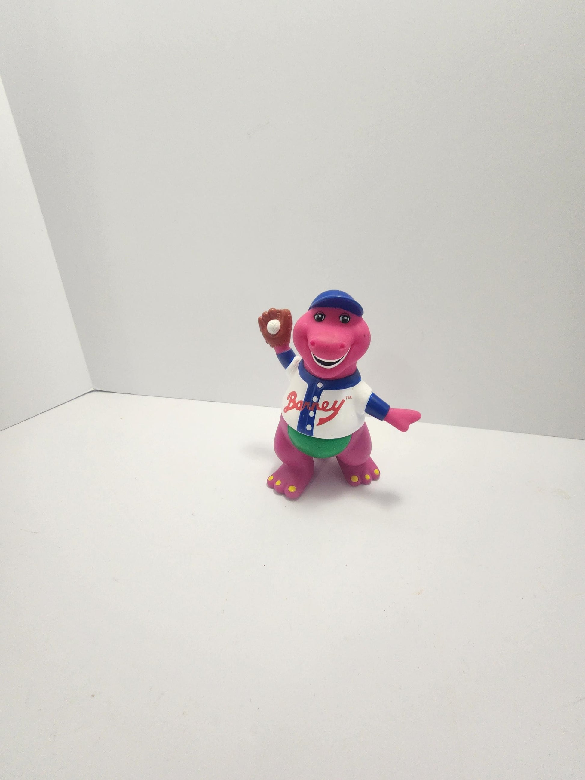 1993 Vintage Barney Baseball Player Figure - Barney - Barney And Friends - Barney Toys - Vintage Cartoons - Vintage Toys - Barney - Baseball