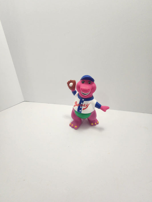 1993 Vintage Barney Baseball Player Figure - Barney - Barney And Friends - Barney Toys - Vintage Cartoons - Vintage Toys - Barney - Baseball
