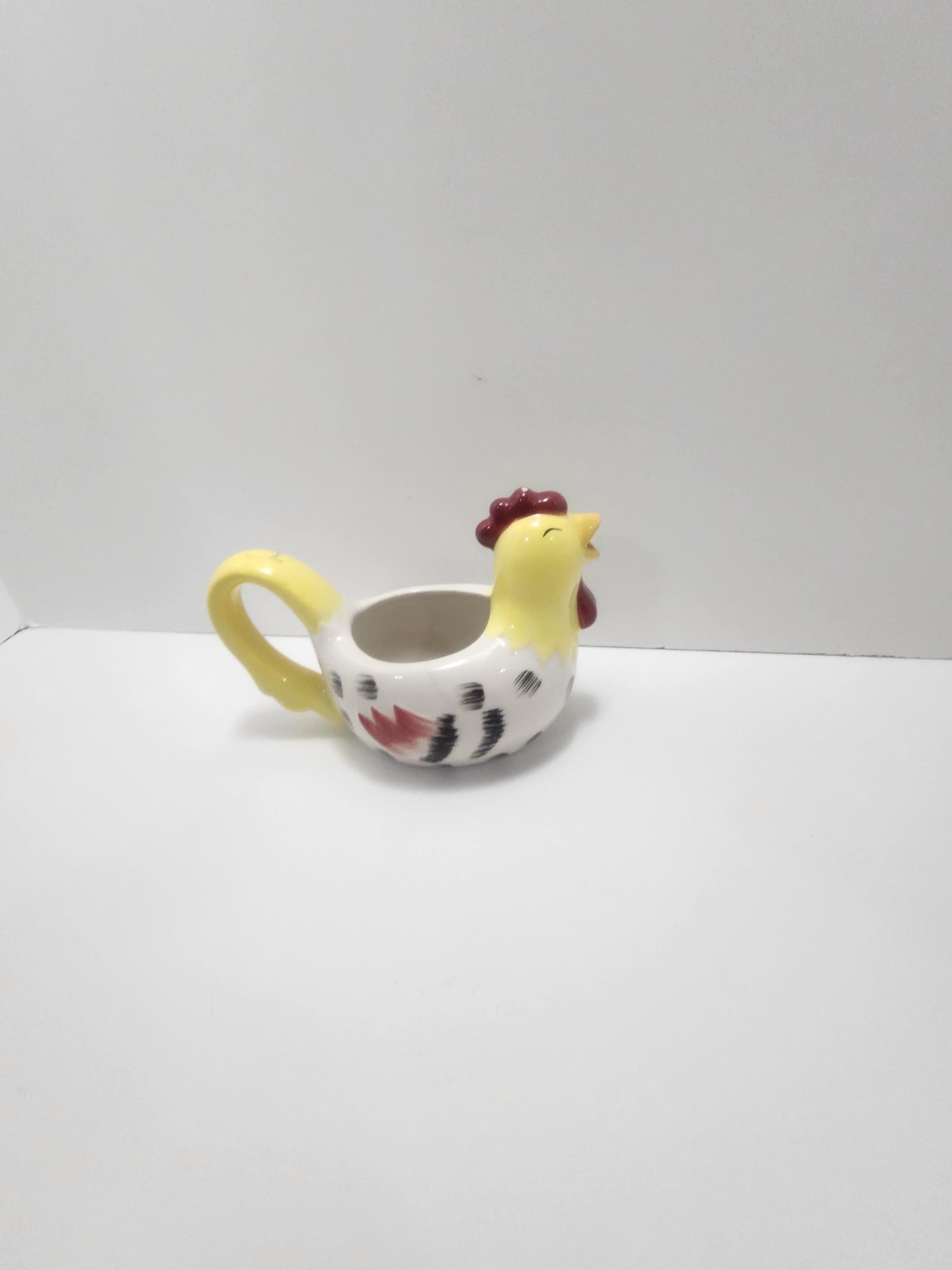 Vintage Ceramic Rooster Cream Dish - Dishes - Kitchen - Farm - Farm Decor - Farm Kitchen - Cream Bowl - Creamery