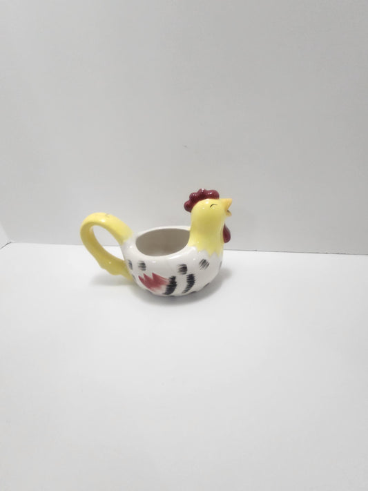 Vintage Ceramic Rooster Cream Dish - Dishes - Kitchen - Farm - Farm Decor - Farm Kitchen - Cream Bowl - Creamery