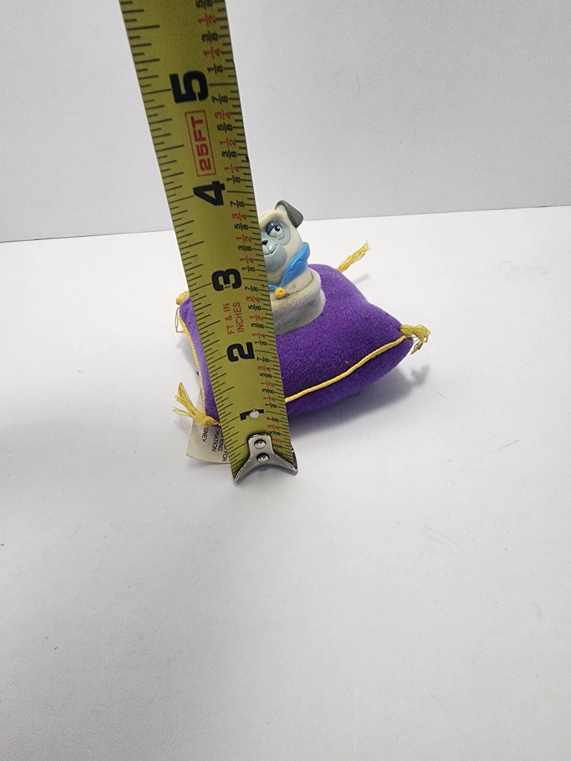 1996 Disney Pocahontas Percy Toy Figure On Pillow - Ornaments - Disney - Disney Toys - Percy - Pocahontas - Pocahontas Toys - Disney Gifts