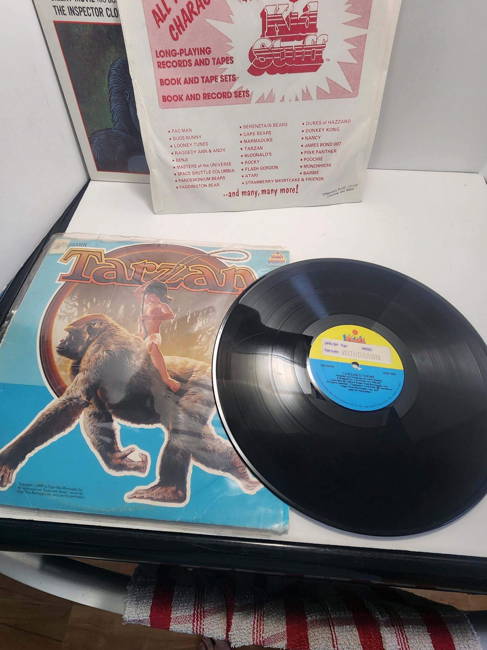 Vintage Movie Titles Soundtrack Vinyl LP Records - Tarzan - Call Of The Wild - Soundtracks - Hercules - King King - 1970's - Vinyl Records