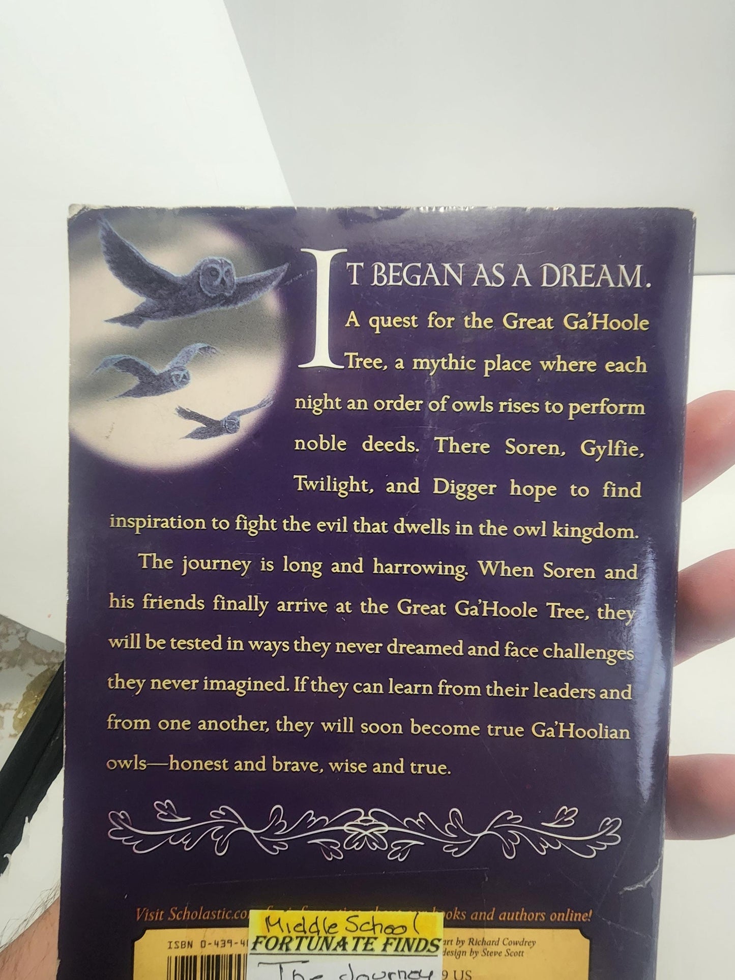 The Journey, which is the second book in the Guardians of Ga'Hoole series by author Kathryn Lasky - The Journey - Kathryn Lasky - Guardians