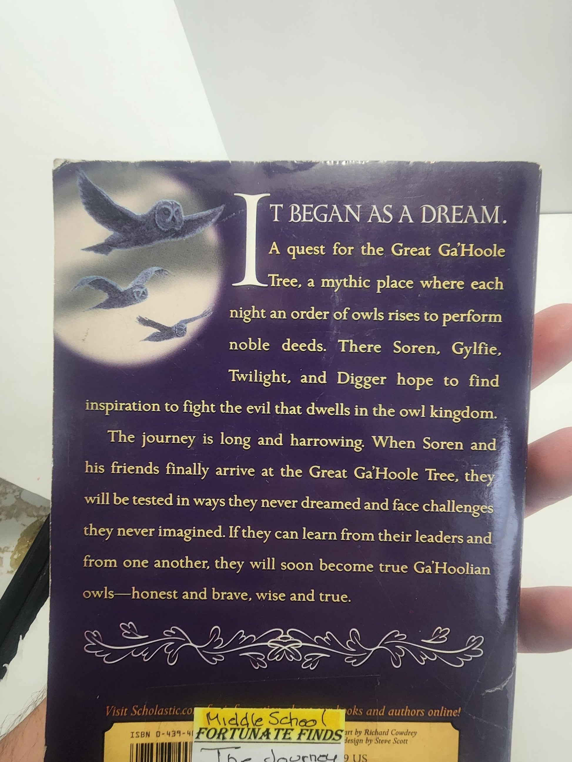 The Journey, which is the second book in the Guardians of Ga'Hoole series by author Kathryn Lasky - The Journey - Kathryn Lasky - Guardians