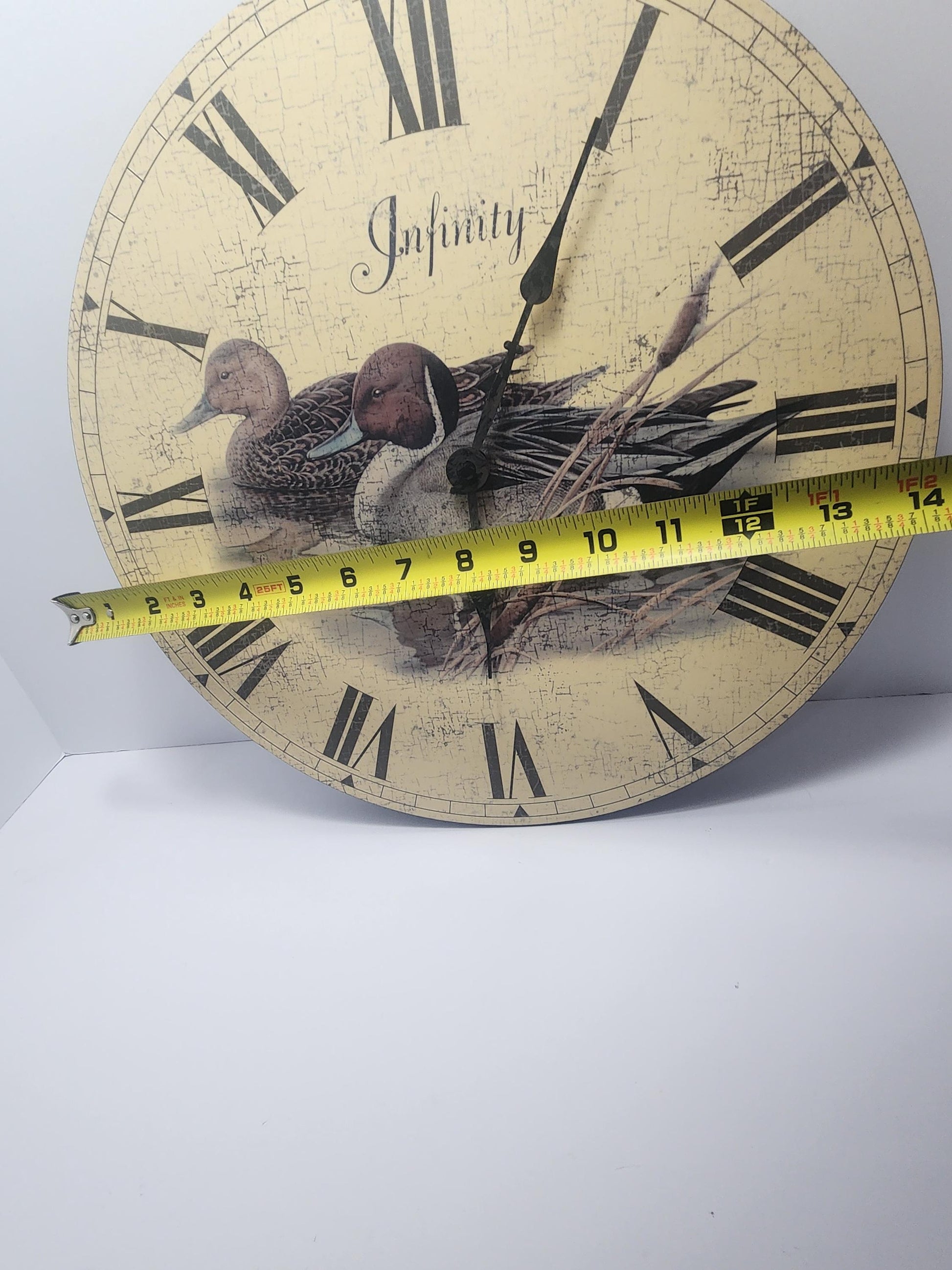 Big Duck Decor Clock NOT WORKING - Ducks - Duck Decor - Duck Gifts - Wall Decor - Roman Numbers - Clocks - Wall Clock