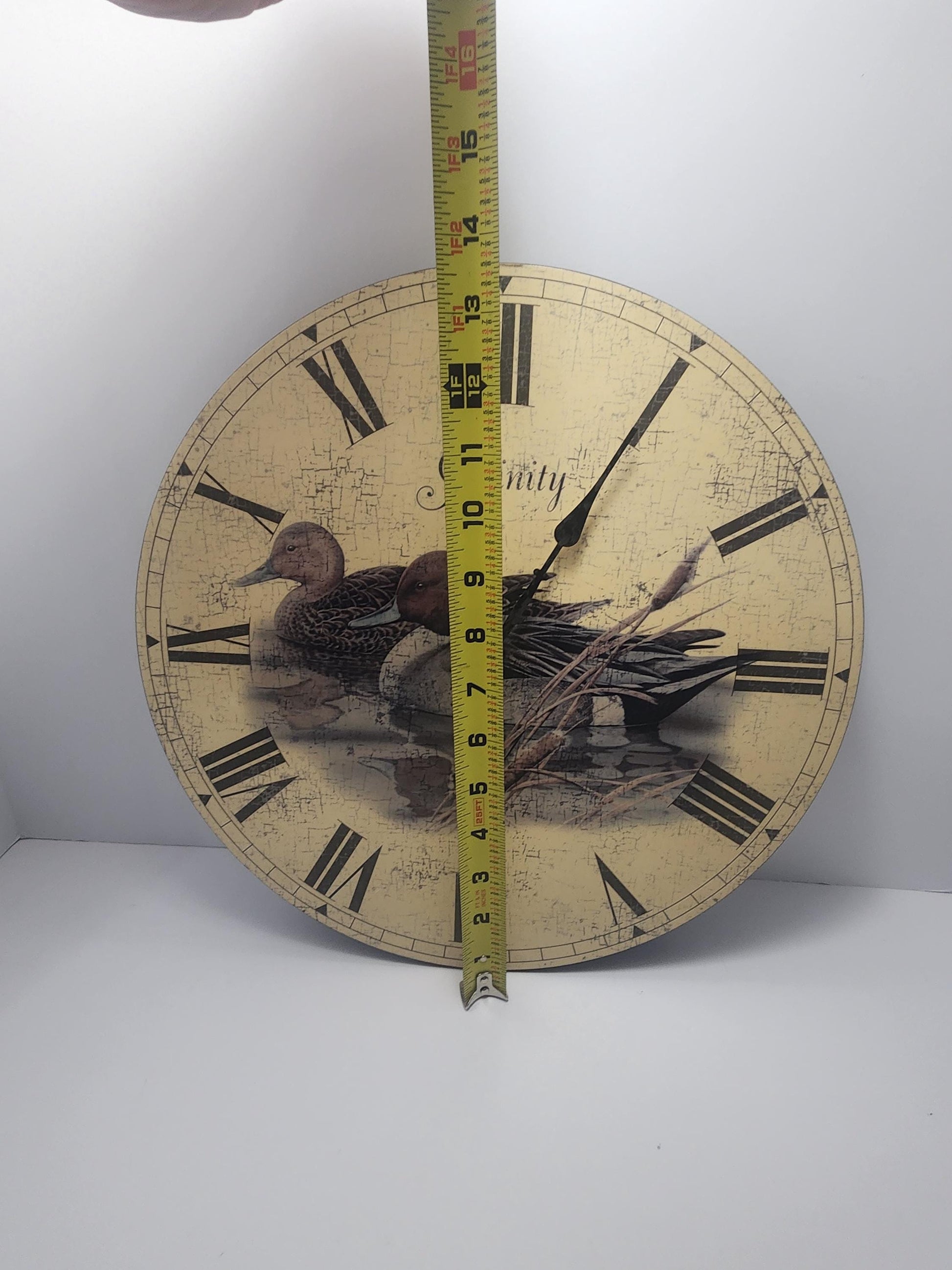 Big Duck Decor Clock NOT WORKING - Ducks - Duck Decor - Duck Gifts - Wall Decor - Roman Numbers - Clocks - Wall Clock