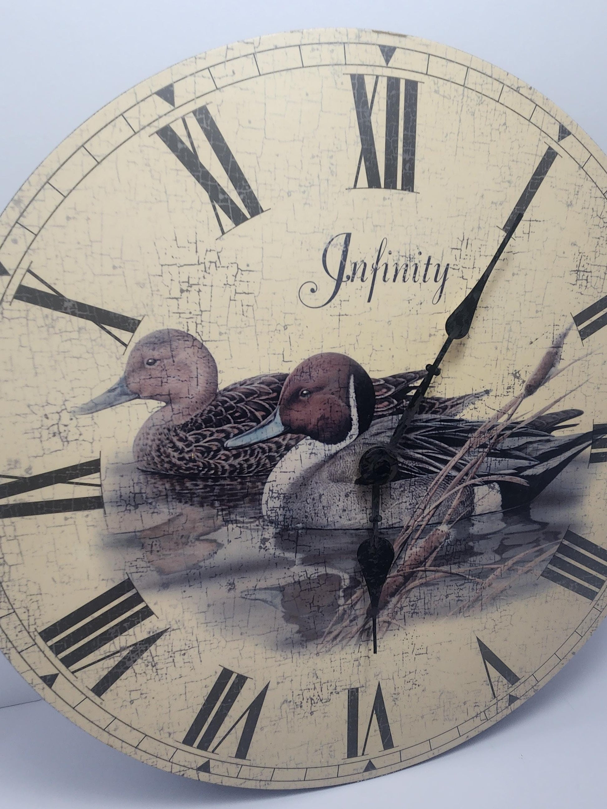 Big Duck Decor Clock NOT WORKING - Ducks - Duck Decor - Duck Gifts - Wall Decor - Roman Numbers - Clocks - Wall Clock