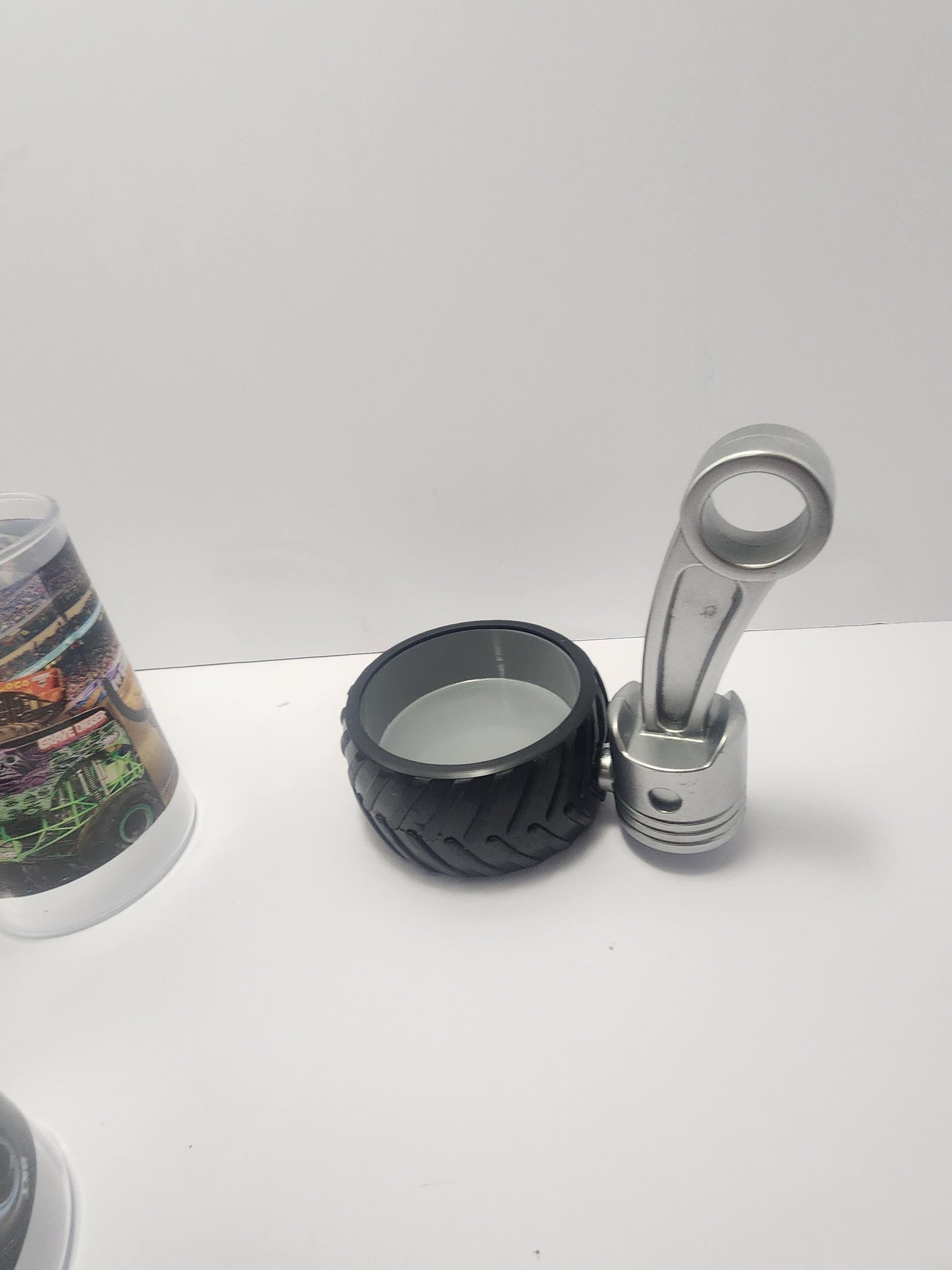 Monster Jam Kids Plastic Cup And Wheel Cup Holder - Monster Jam - Monster Trucks - Kids Cups - Plastic Cups - Cup Holders - Tumblers