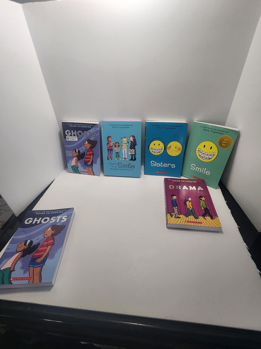 Raina Telgemeier Series Books LOT - Raina Telgemeir - Young Adult Books - Smile - Series - Children's Books