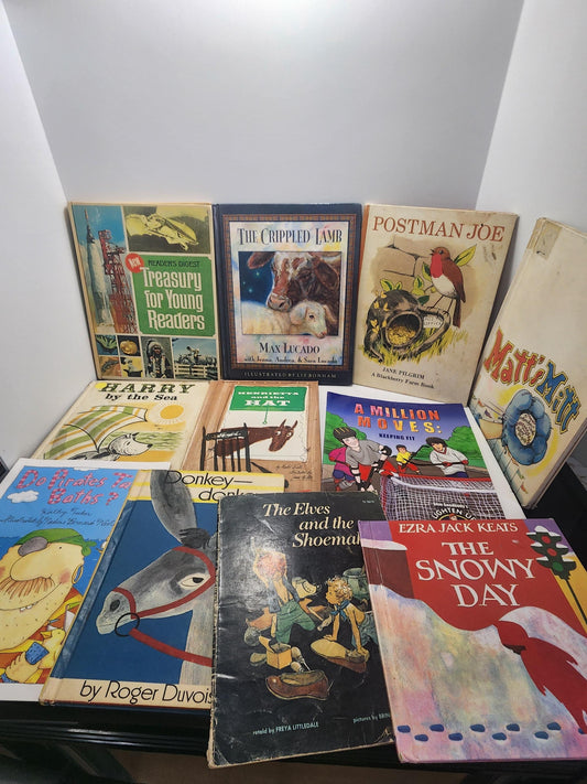 1980's 1990's LOT Of 11 Vintage Children's Books - Books - Children's Books - Book LOTS - Vintage Books