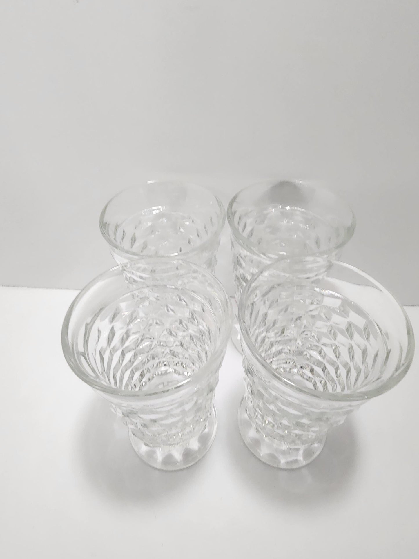 Vintage Indiana Glass Whitehall Iced Tea Glasses SET Of 4 - Tea - Tea Set - Tea Glasses - Glasses - Indiana Glass - Whitehall Glasses