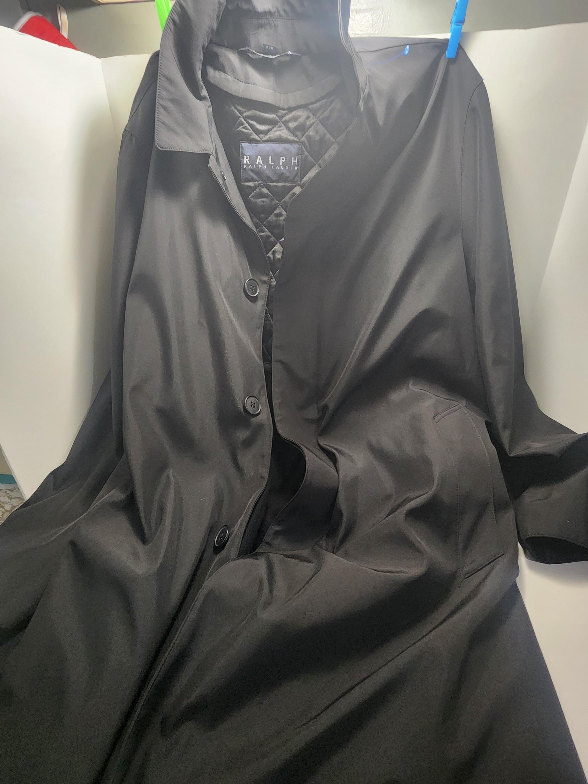 Ralph Size 42R Black Trench Coat - Coats - Black Coat - Trench Coat - Ralph - Ralph Coat - Jackets - Size 42R - 42R