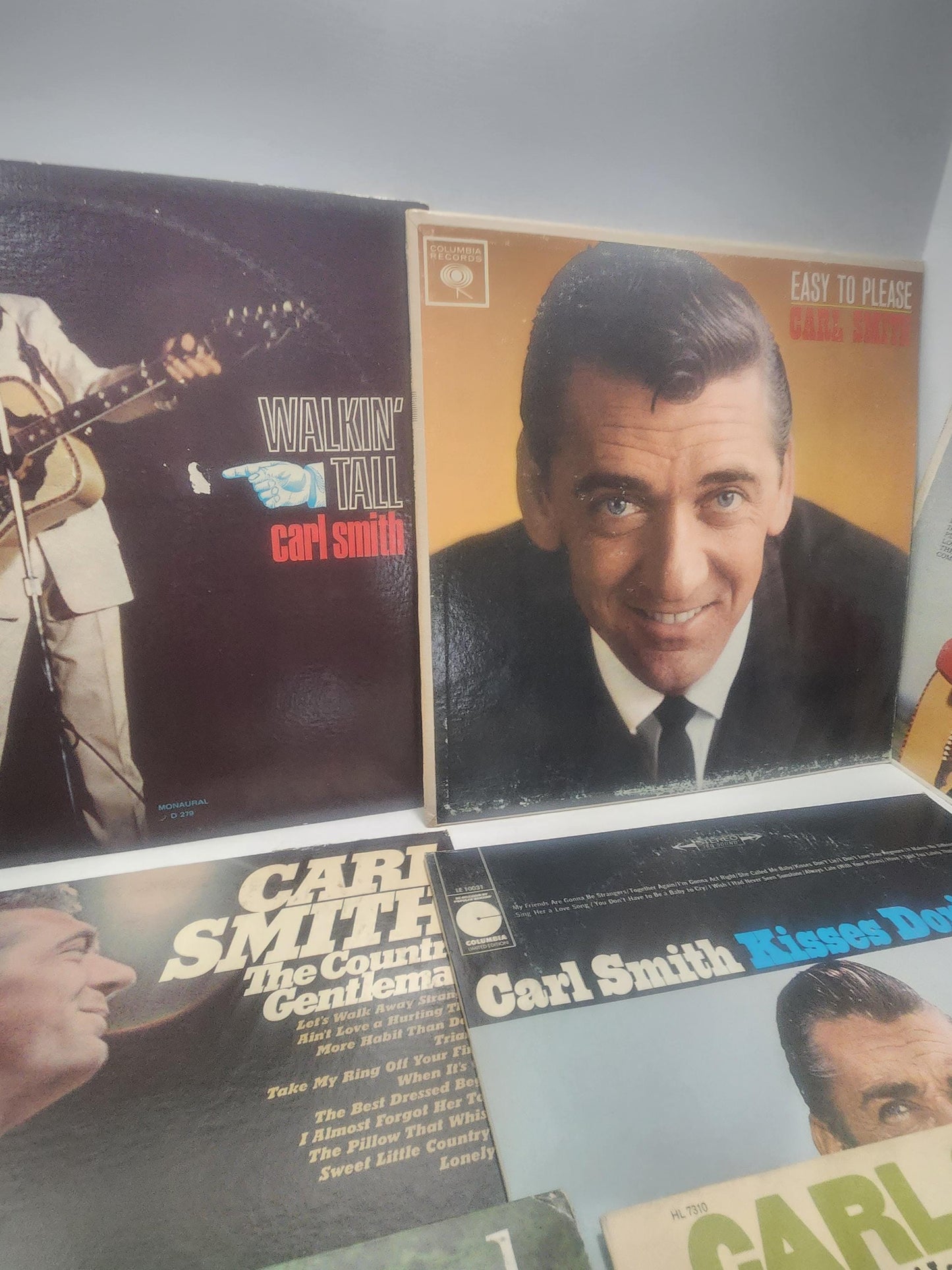 Carl Smith Vintage 1980's Vinyl LP Records LOT - Carl Smith - Carl Smith Records - Country Music - Music - Vinyl LP Records - Records - Viny