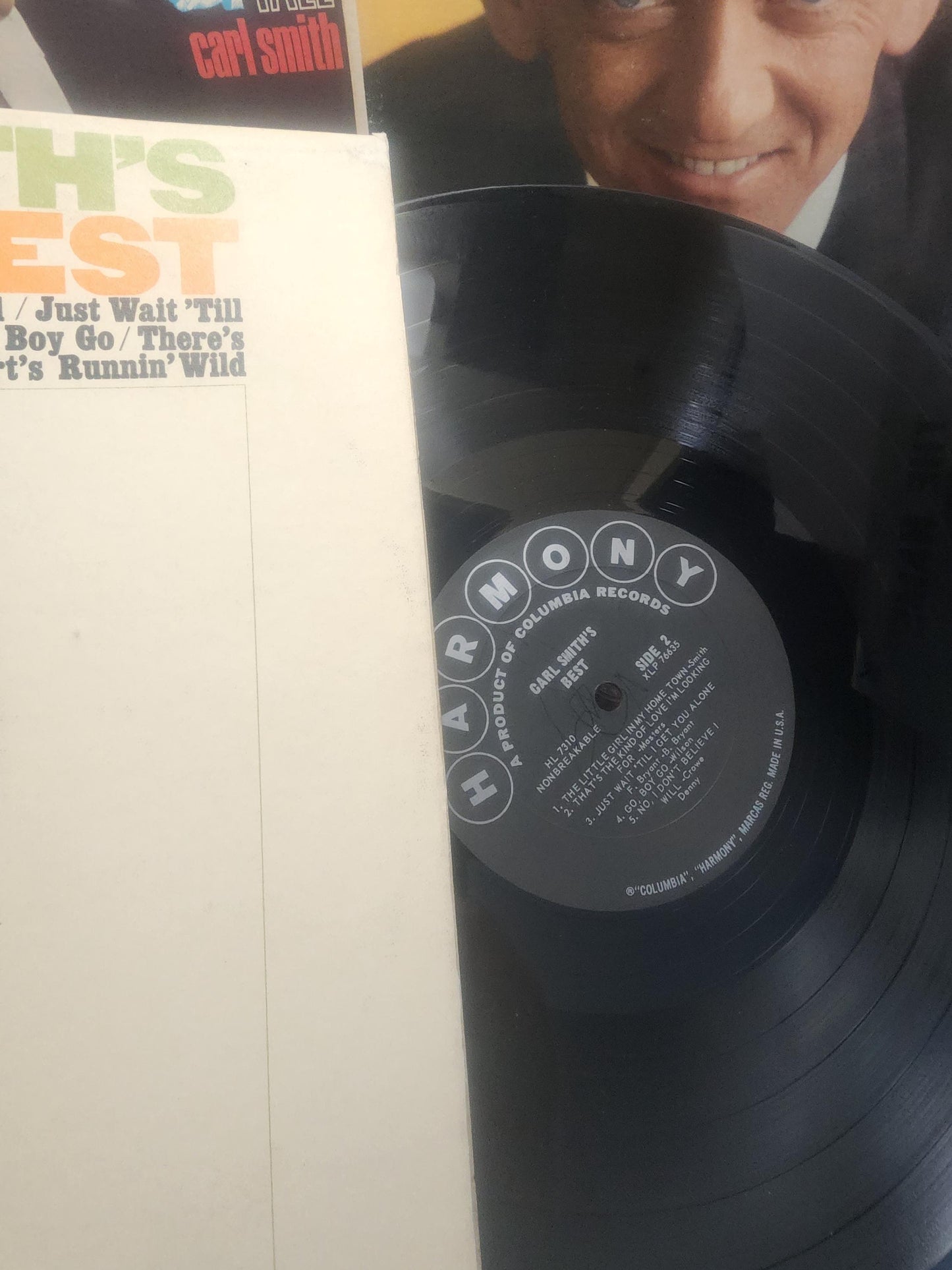 Carl Smith Vintage 1980's Vinyl LP Records LOT - Carl Smith - Carl Smith Records - Country Music - Music - Vinyl LP Records - Records - Viny