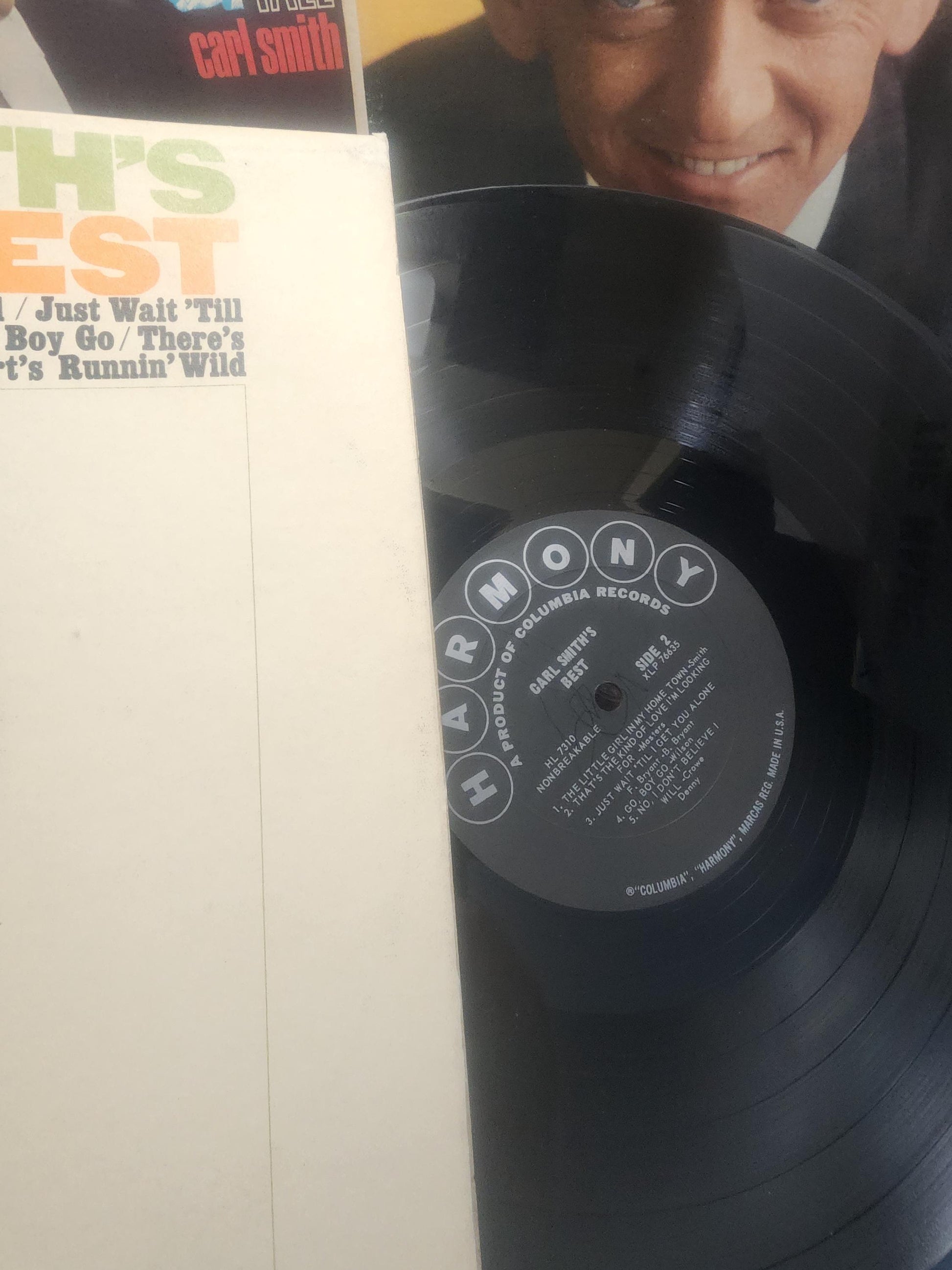 Carl Smith Vintage 1980's Vinyl LP Records LOT - Carl Smith - Carl Smith Records - Country Music - Music - Vinyl LP Records - Records - Viny