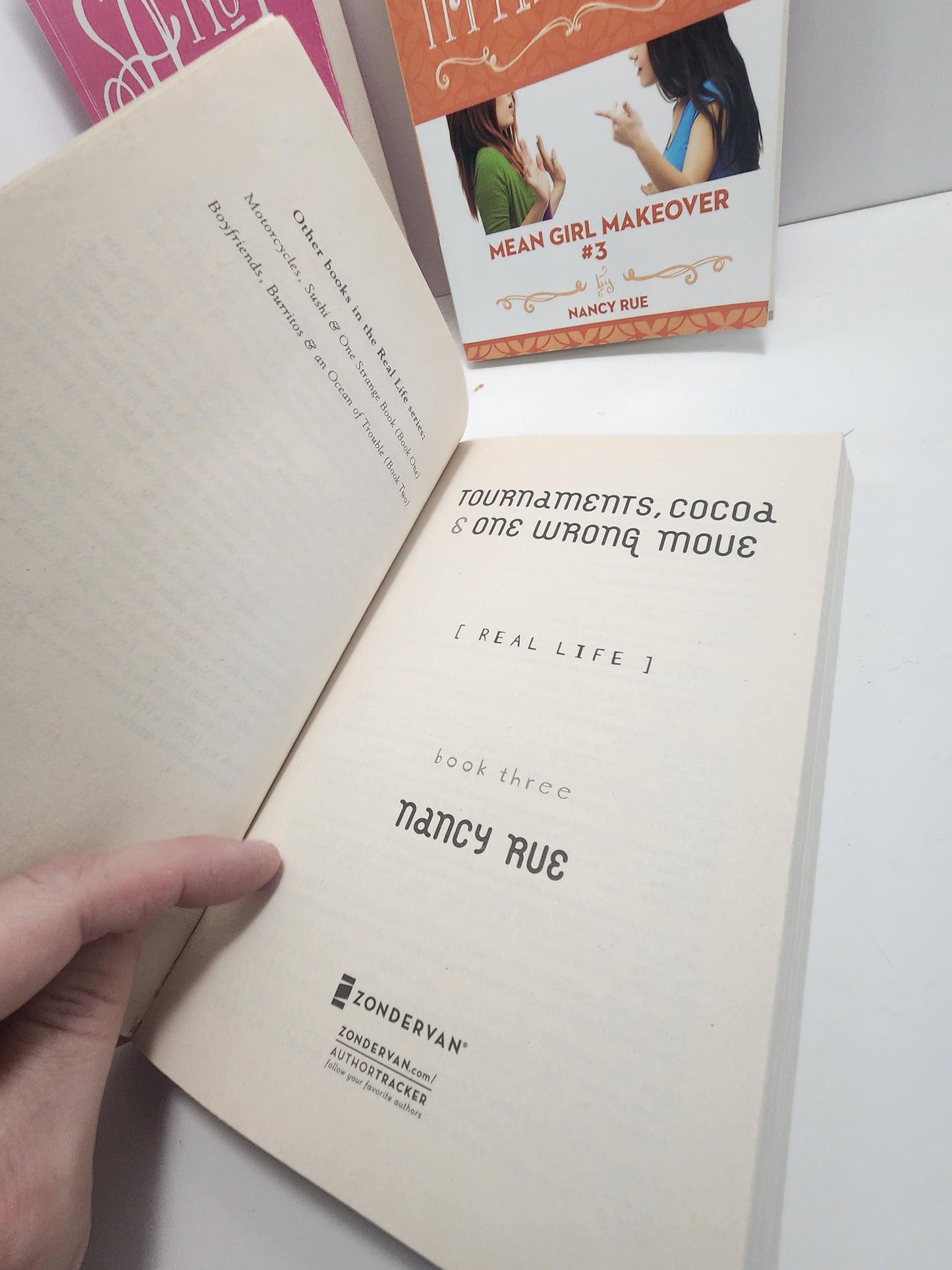 Nancy Rue Book LOT Of 3 - Nancy Rue - Nancy Rue Books - Sorry I'm Not Sorry - Bullying Books - Christian Books - Tournaments, Cocoa and One