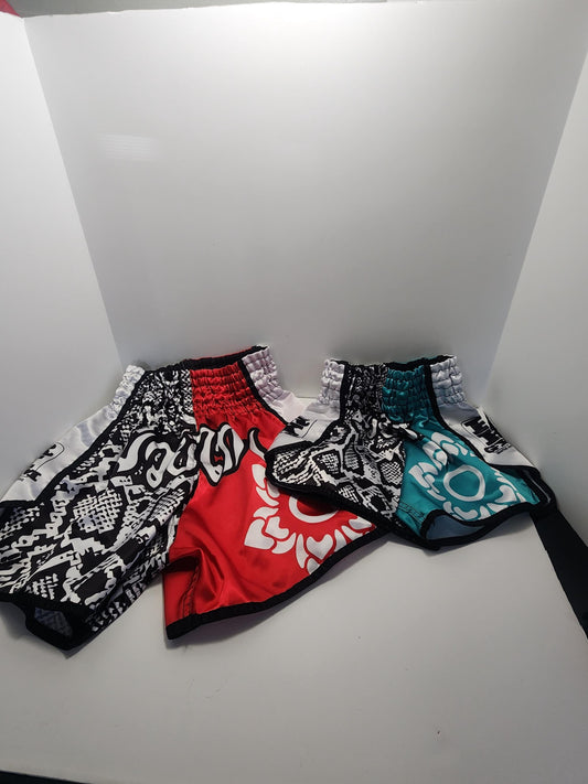 Muay Thai Kid's Shorts - Kid's Clothing - Kid's Shorts LOT Of 2 - Mma - Mma Shorts - Boxing - Kid's Clothes - Shorts - Kid's Shorts