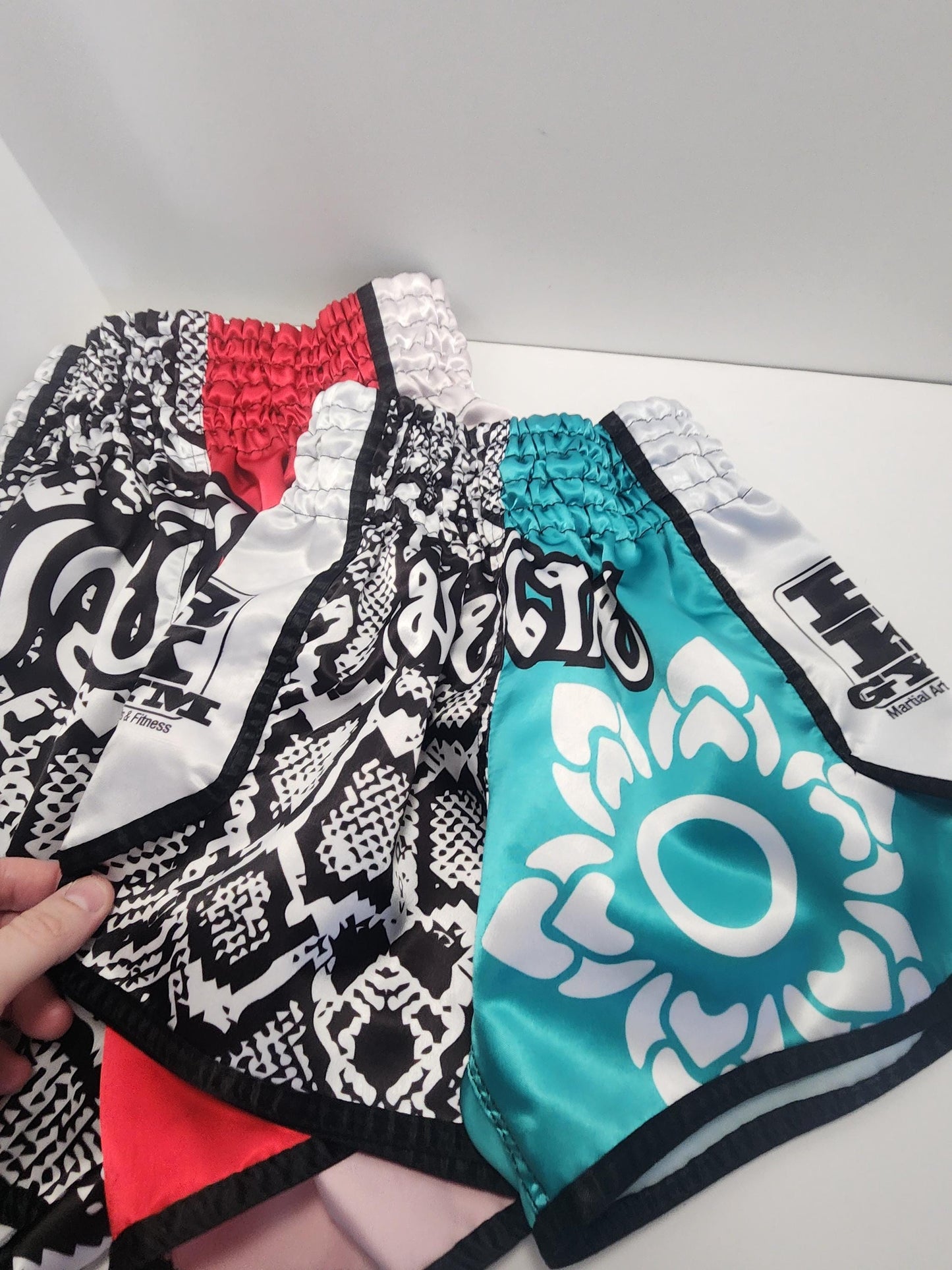 Muay Thai Kid's Shorts - Kid's Clothing - Kid's Shorts LOT Of 2 - Mma - Mma Shorts - Boxing - Kid's Clothes - Shorts - Kid's Shorts