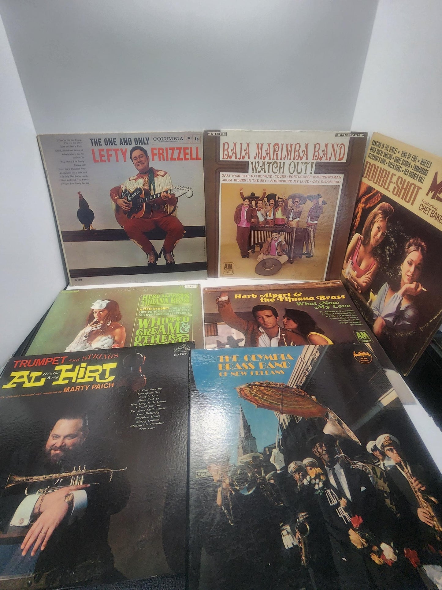 Brass Trumpets Instruments Vintage 1970's 1980's Vinyl LP Records LOT Of 7 - Vinyl - Tijuana Brass - Brass Instruments - Vinyl LP Records