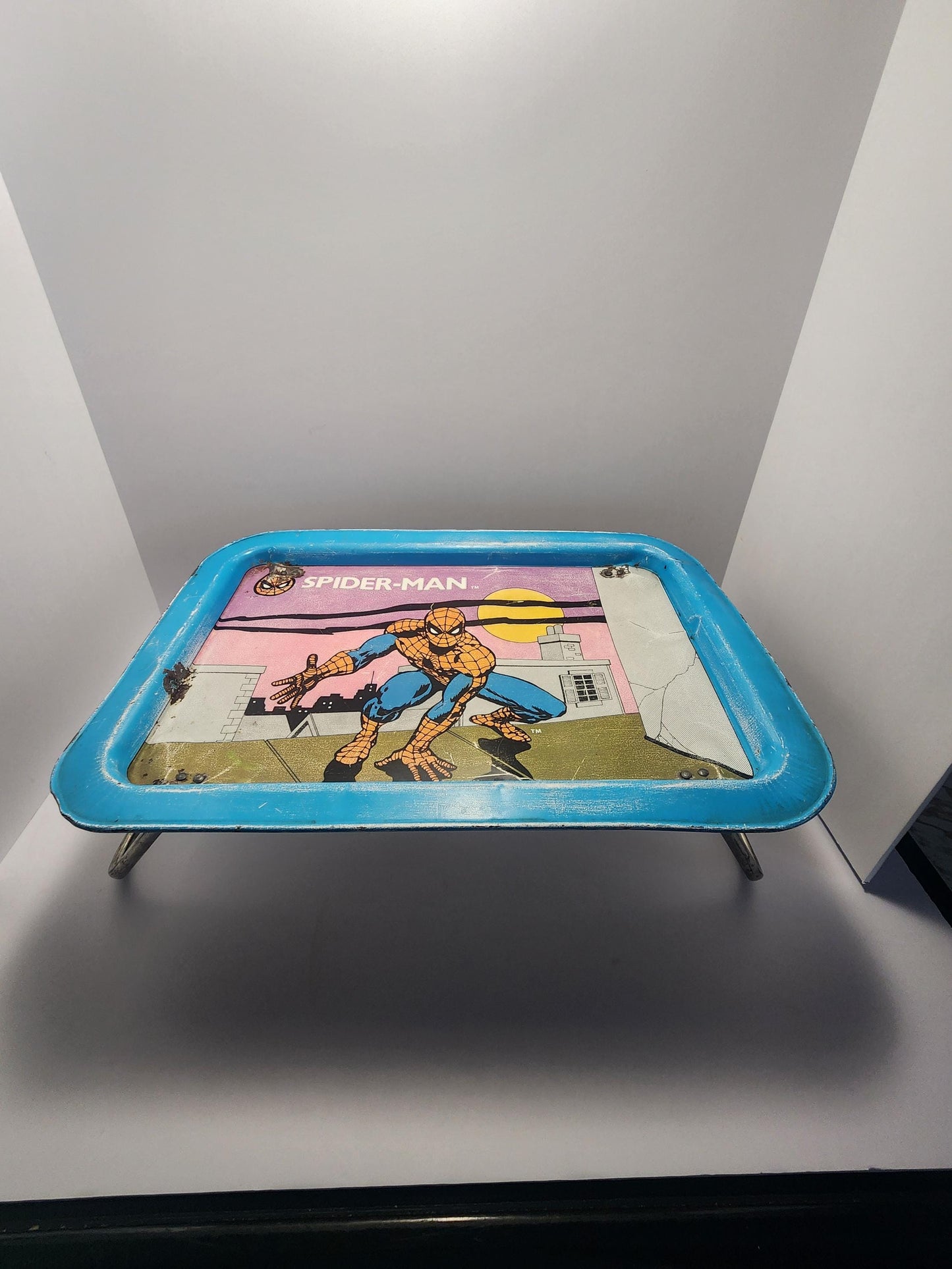 1979 Marvel Spiderman TV Food Tray - Trays - Serving Tray - Food Tray - Marvel - Spiderman - 1970's - Vintage Tray - Marvel Gifts - Spiderma