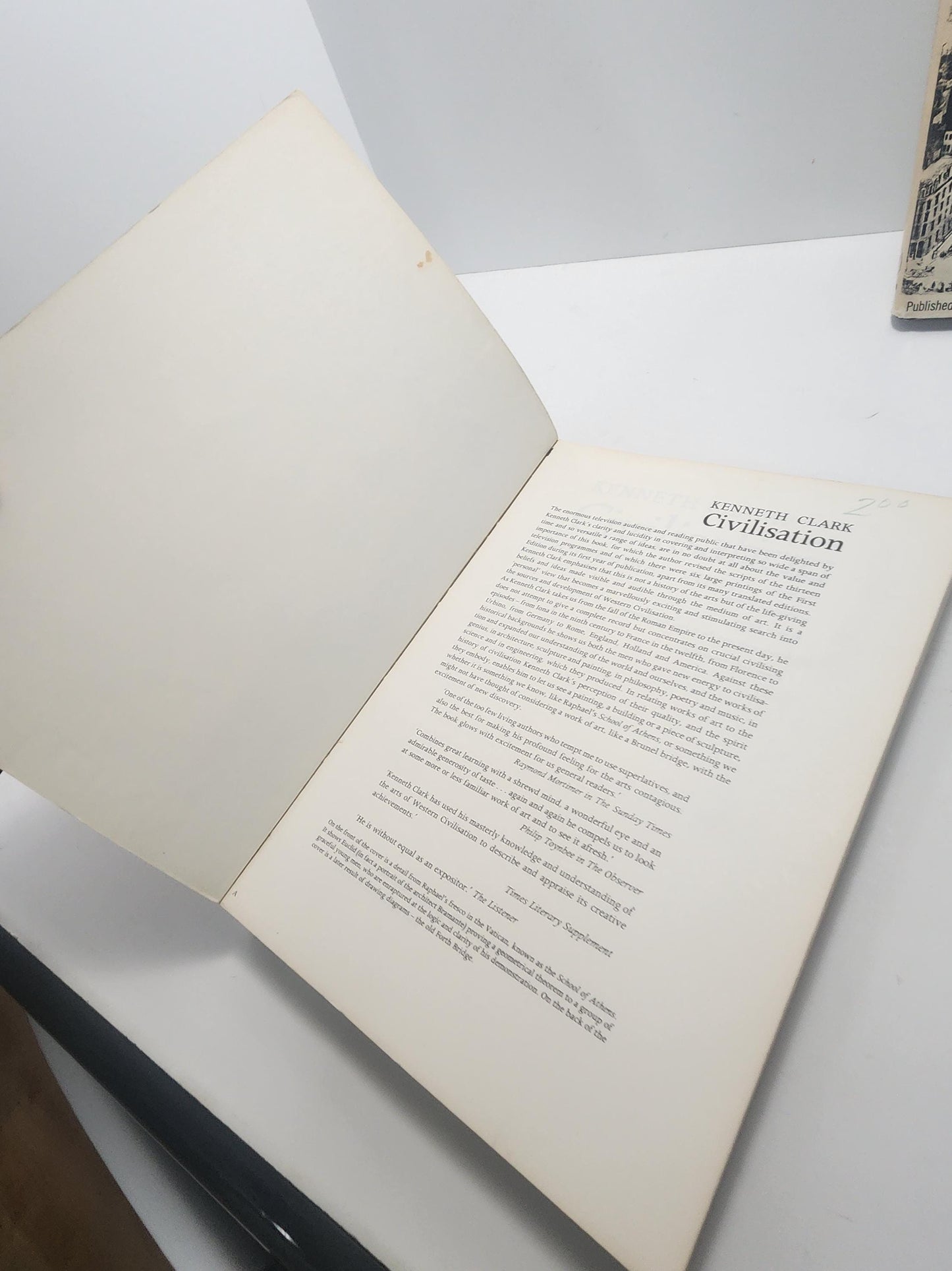 Vintage 1970's Civilization & Architecture Book - Civilisation - Kenneth Clark - The Rise Of An American Architecture - Architecture - 1970s