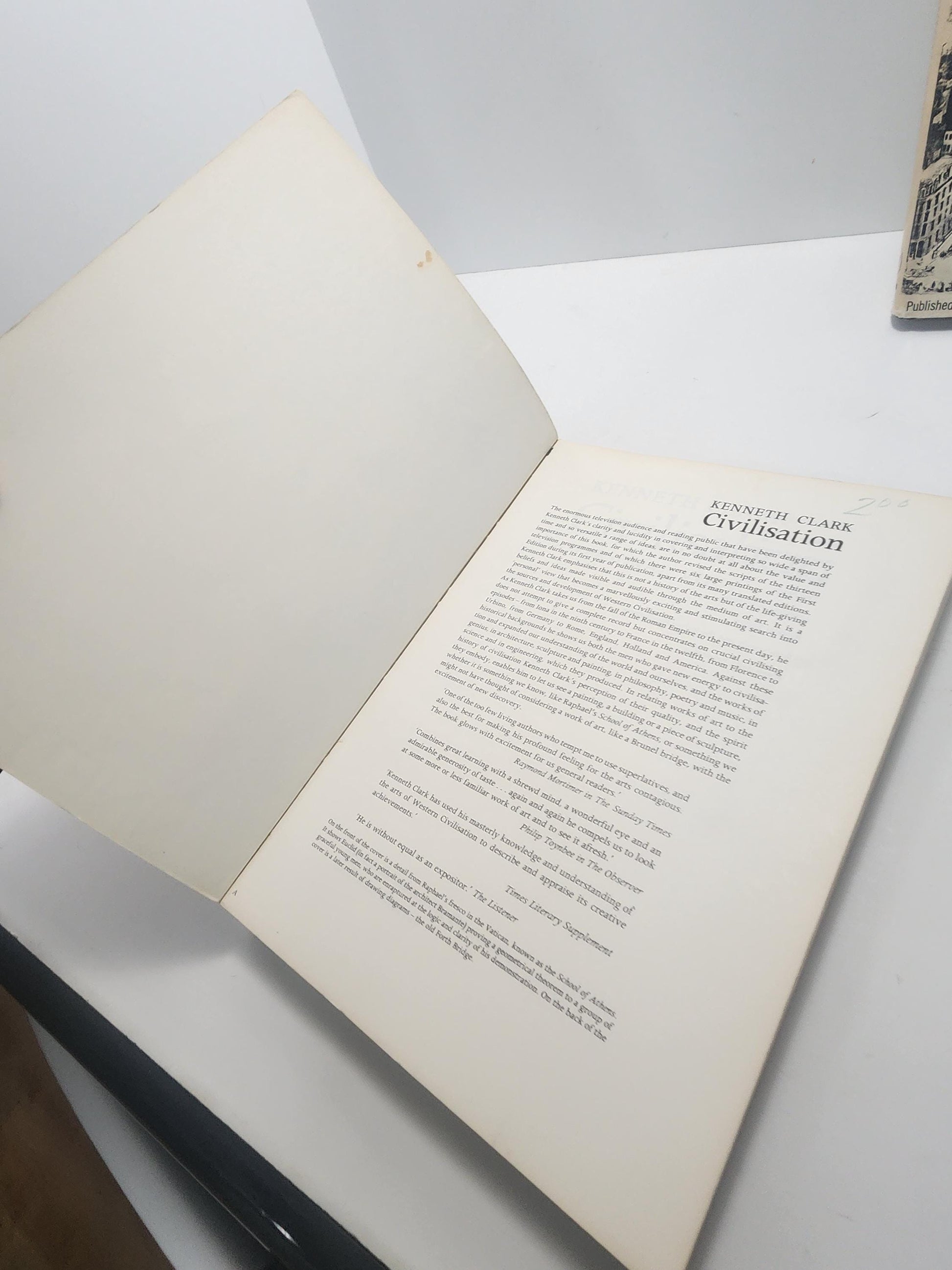 Vintage 1970's Civilization & Architecture Book - Civilisation - Kenneth Clark - The Rise Of An American Architecture - Architecture - 1970s