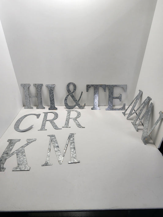 Silver Vintage Decorative Letters LOT - Letters - Decor - Decorations - Letters - Letter Decor - Decorative Letters - Silver Decor