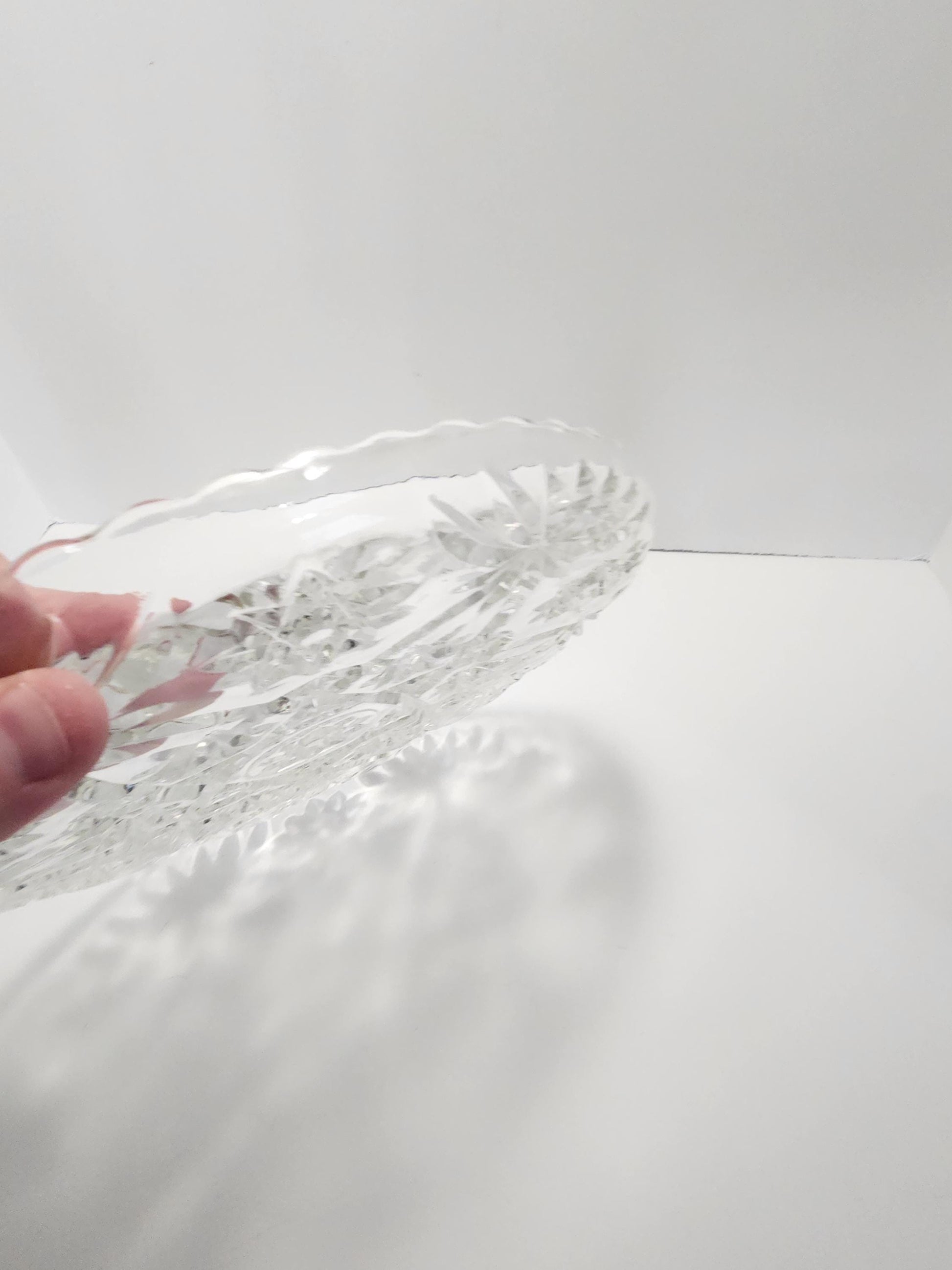 Anchor Hocking 1980's Star Of David Platter - Glass - Vintage Glass - Glass Platter - Star Of David - Anchor Hocking - Plates