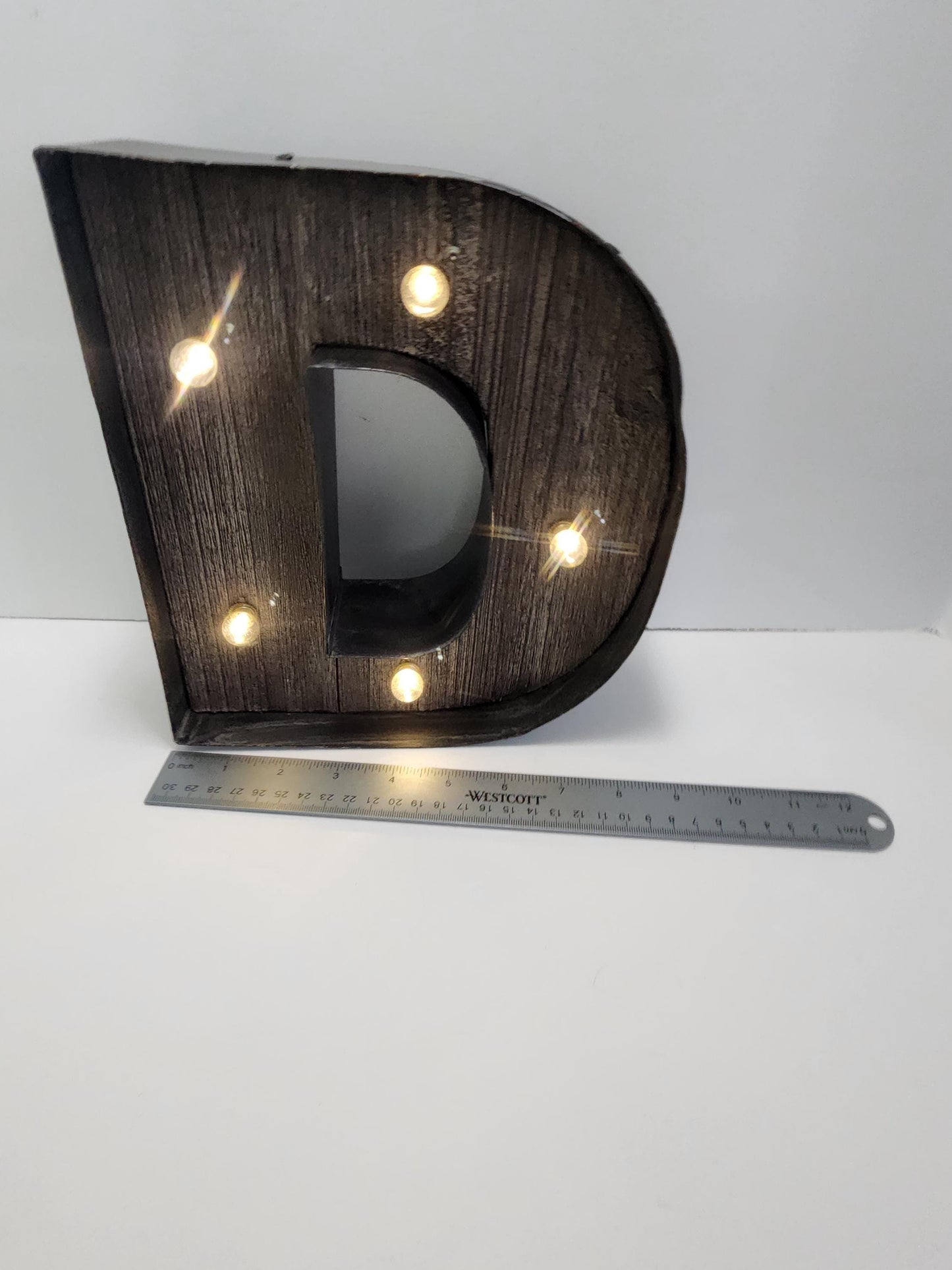 Light Up Big Letter D Decor - Decor - Letters - Decor Letters - D - D Gifts - The Letter D - Lights - Light Up