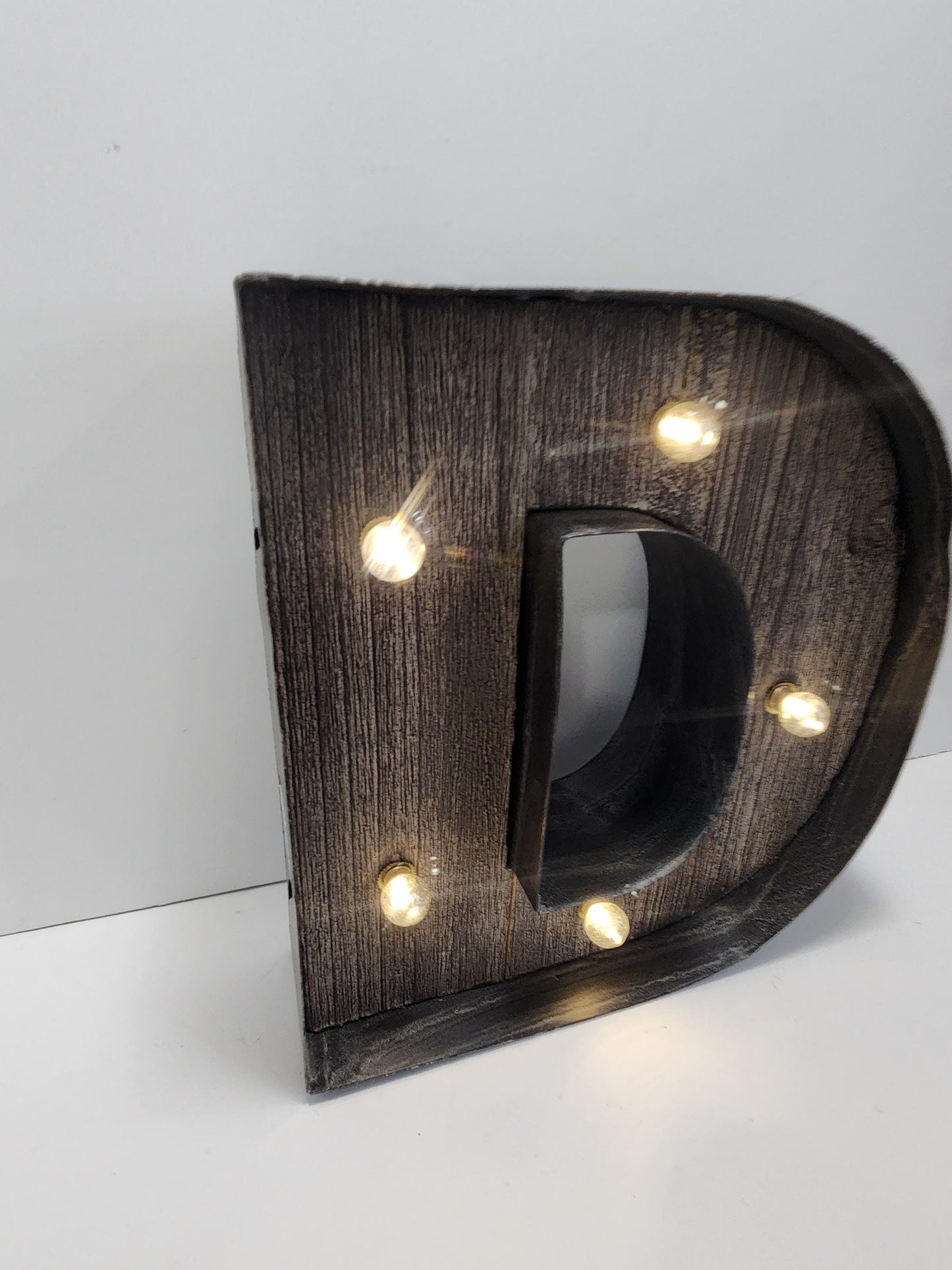 Light Up Big Letter D Decor - Decor - Letters - Decor Letters - D - D Gifts - The Letter D - Lights - Light Up