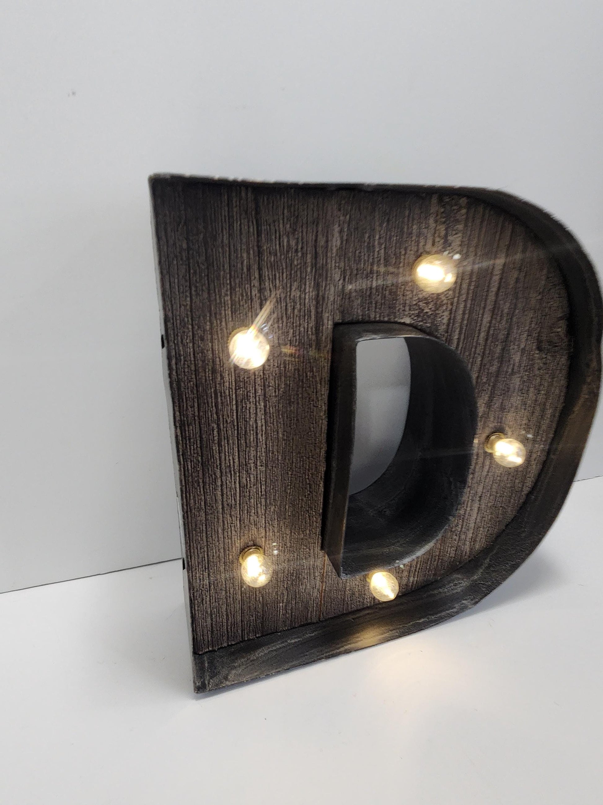 Light Up Big Letter D Decor - Decor - Letters - Decor Letters - D - D Gifts - The Letter D - Lights - Light Up