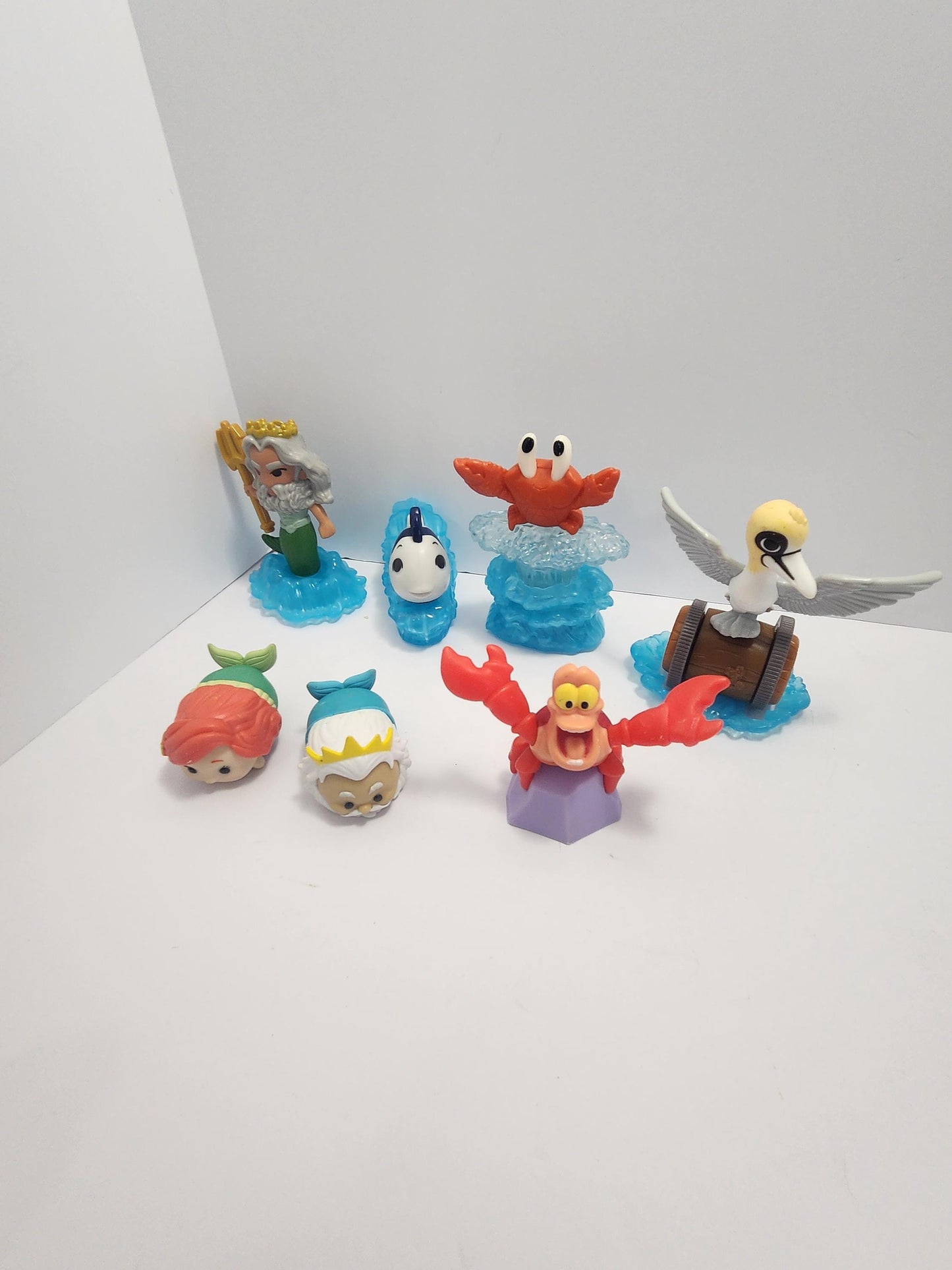 Disney The Little Mermaid Action Figure Toys LOT - Disney - Disney Toys - The Little Mermaid - The Little Mermaid Toys - Cake Topper - Ariel