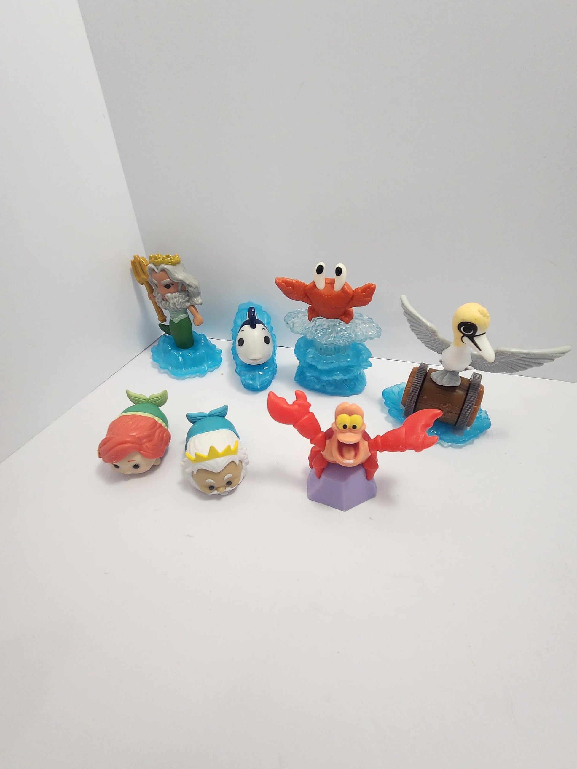 Disney The Little Mermaid Action Figure Toys LOT - Disney - Disney Toys - The Little Mermaid - The Little Mermaid Toys - Cake Topper - Ariel