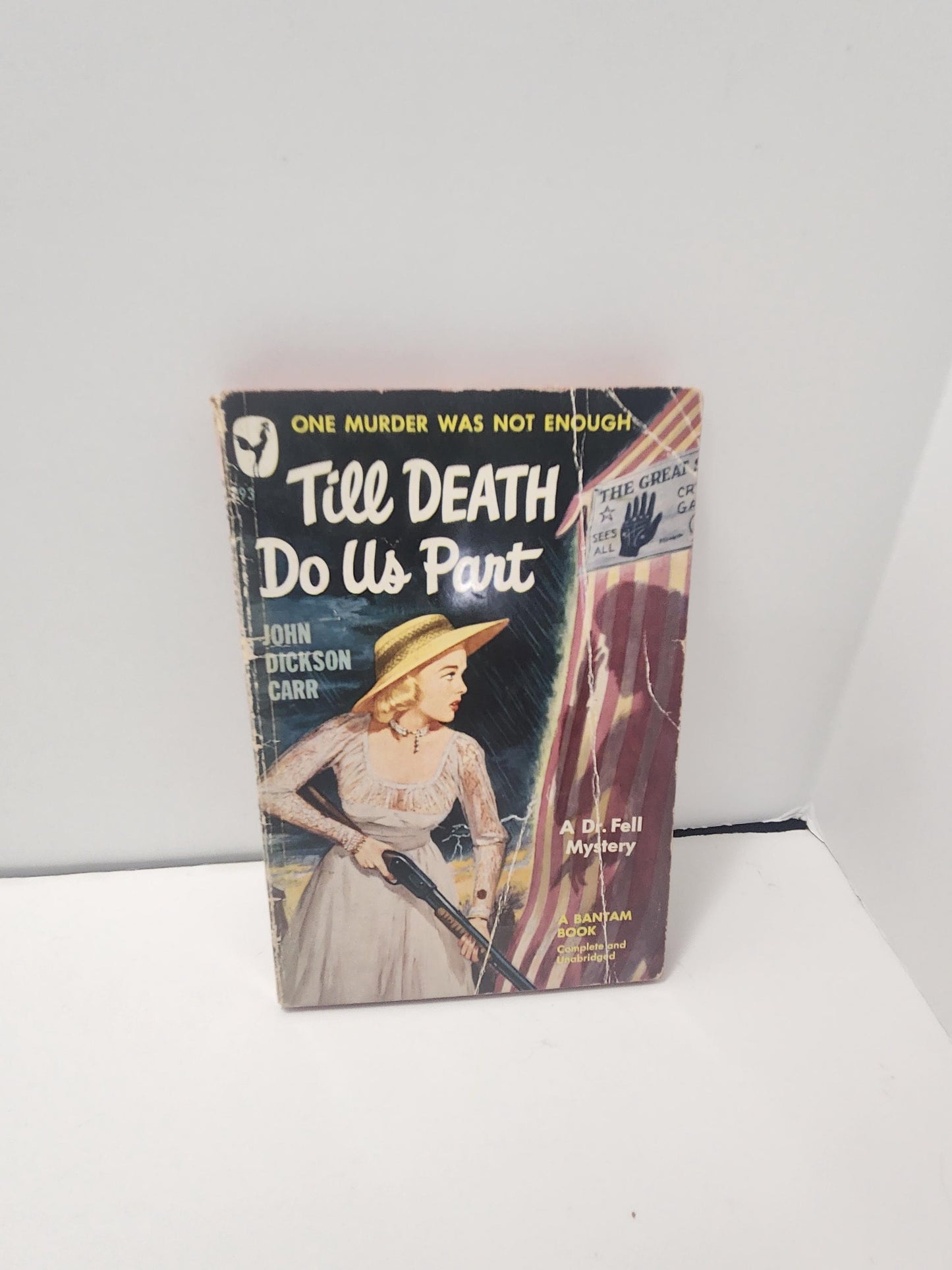 1950's Till Death Do We Part Murder Mystery Vintage Book By John Dickson Carr - John Dickson Carr - Wedding - Mystery Books - Till Death Do