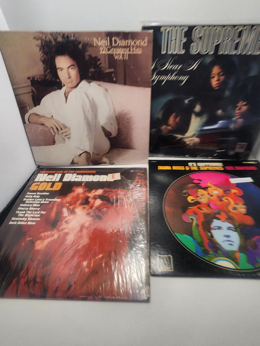 Vintage Vinyl LP Records - Neil Diamond - The Supremes - Music - Vintage Music - Records - Vinyl - Vinyl Records