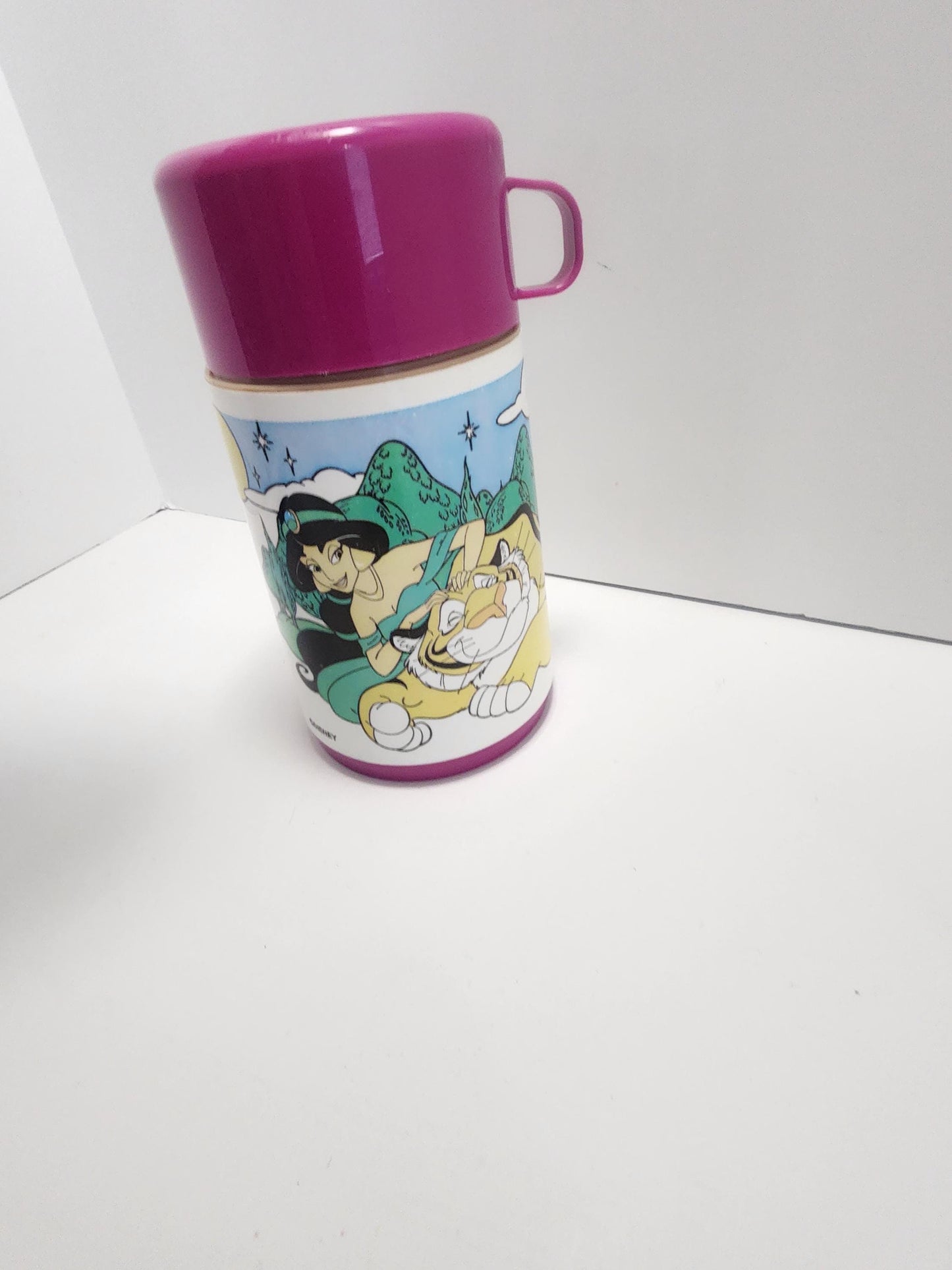 1992 Disney Aladdin & Jasmine Vintage Thermos - Thermos - Lunchbox - Lunch - Tumblers - Aladdin - Princess Jasmine - Disney