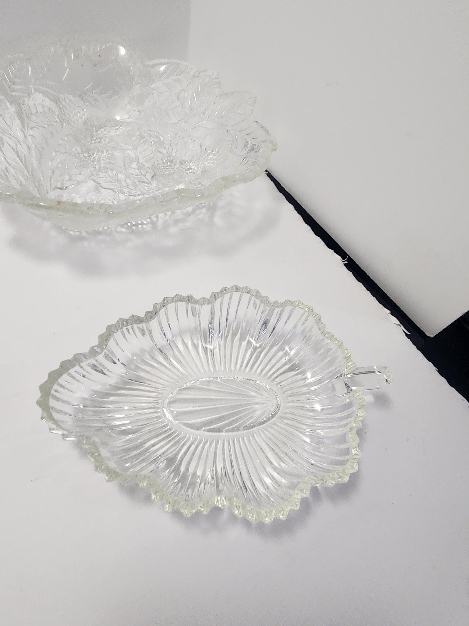 Vintage Shaped Serving Dishes - Bowls - Dishes - Serving Tray - Candy Dish - Grapes - Stars - Vintage Glass - Kitchen