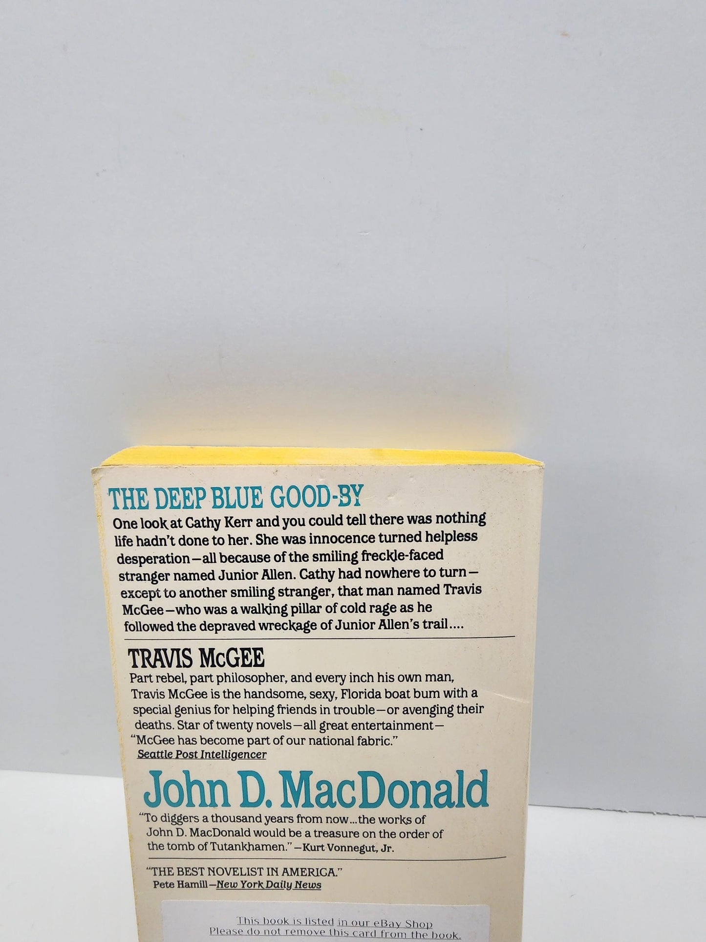 1964 John D Macdonald The Deep Blue Good Novel - Novels - The Deep Blue Good - John Macdonald - Travis McGree - Paperback Books