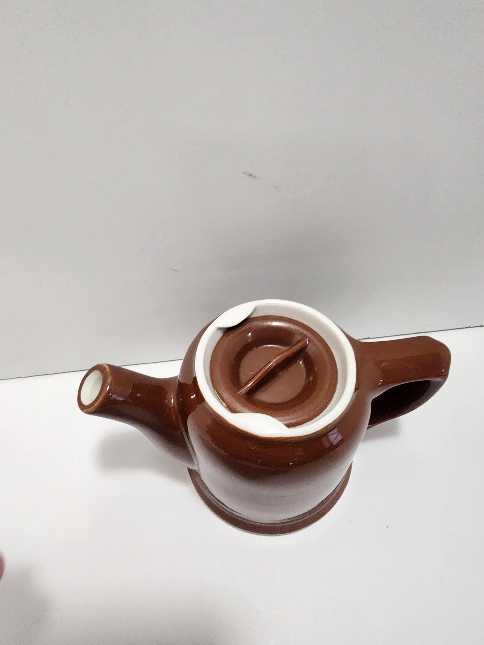 Hall Brand Vintage Brown 8oz Teapot - Teapot - Tea - Tea Set - Brown Teapot - Hall - Hall Brand - Vintage Teapot - Kitchen