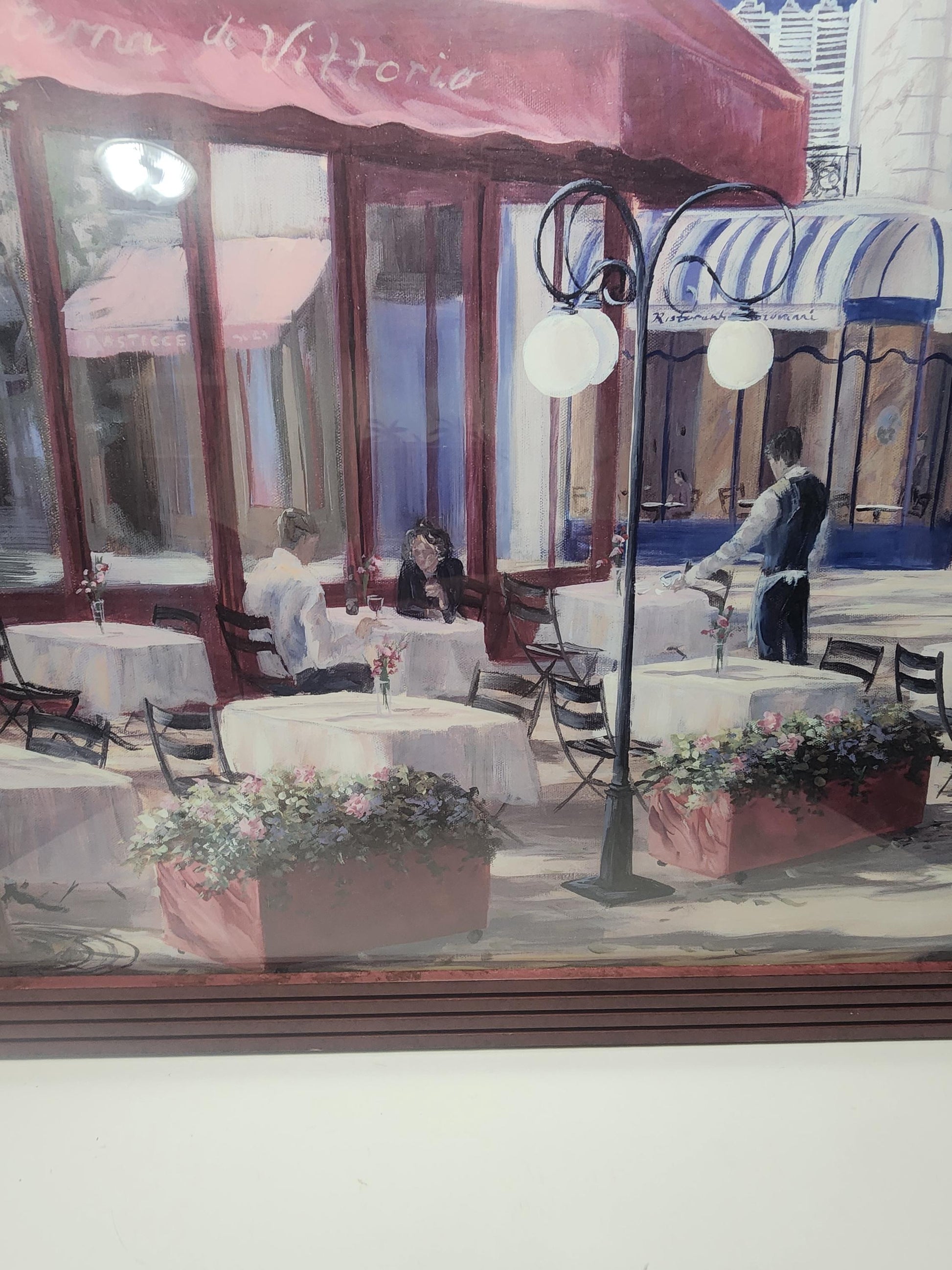 Vintage Parisian Cafe Photo Framed By Carol Saxe - Cafe - Wall Decor - Frames - Photos - Pictures - Decor - Art - Decor - Picture Frames