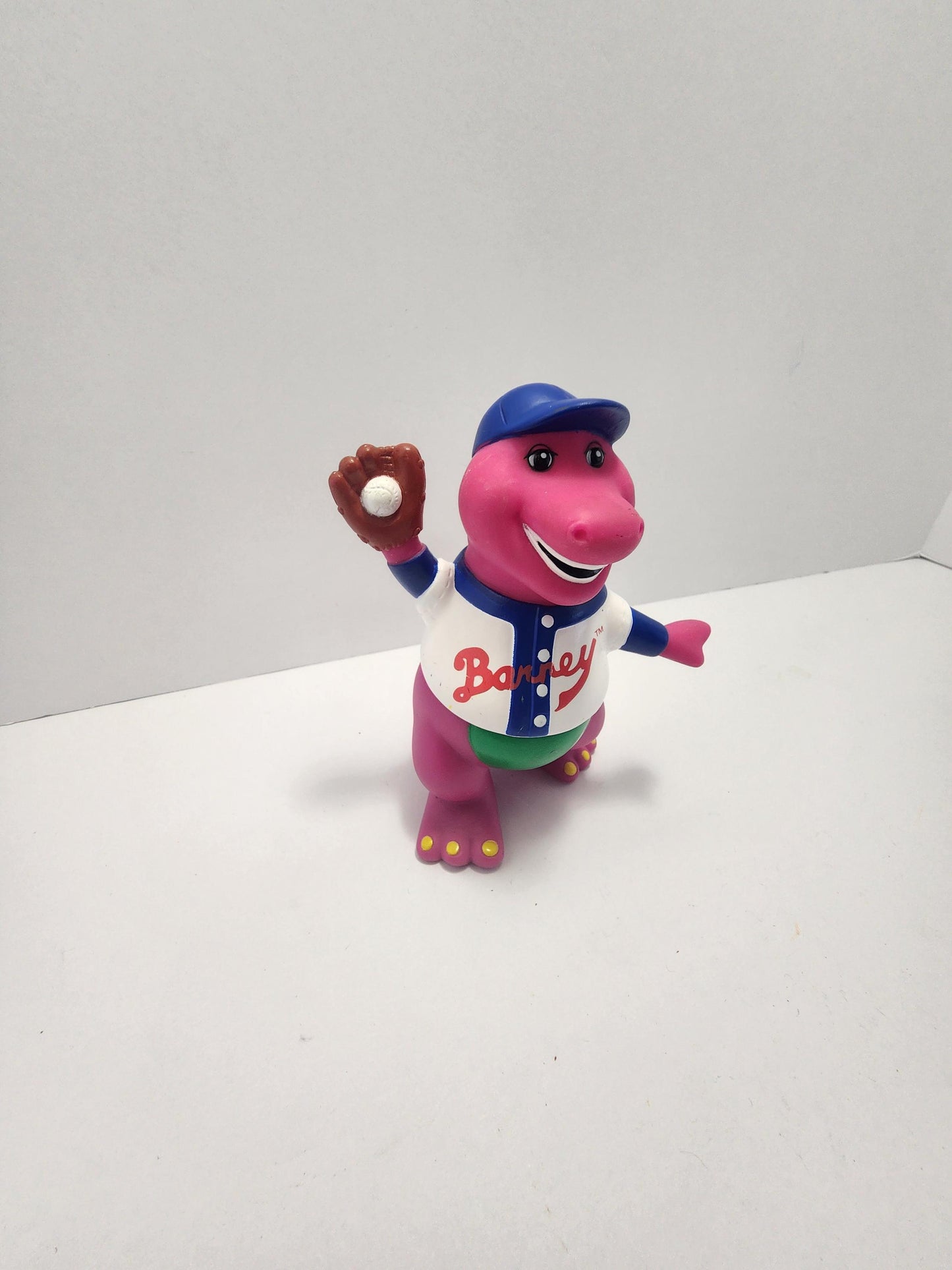 1993 Vintage Barney Baseball Player Figure - Barney - Barney And Friends - Barney Toys - Vintage Cartoons - Vintage Toys - Barney - Baseball