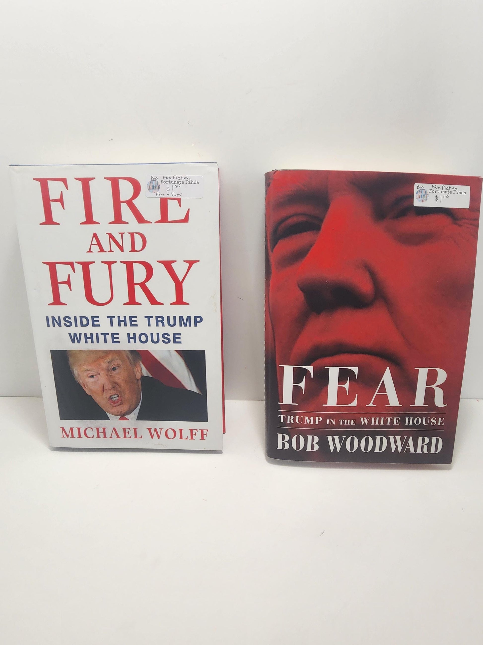 Donald Trump Books LOT Of 2 - Fire And Fury - Donald Trump - Presidents - President Books - American History - Trump - Donald Trump Gifts