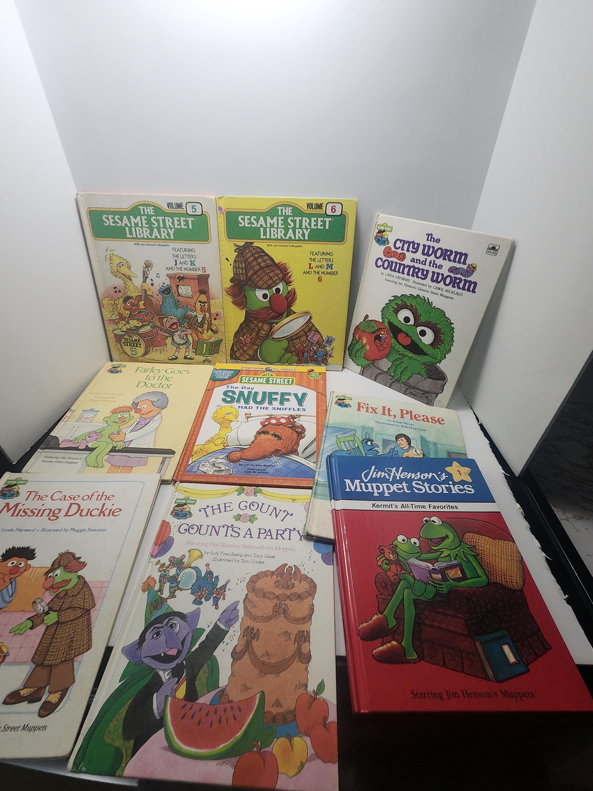 Sesame Street The Muppets 1990's Vintage Children's Books LOT Of 9 - Sesame Street - The Muppets - Children's Books - Vintage Books
