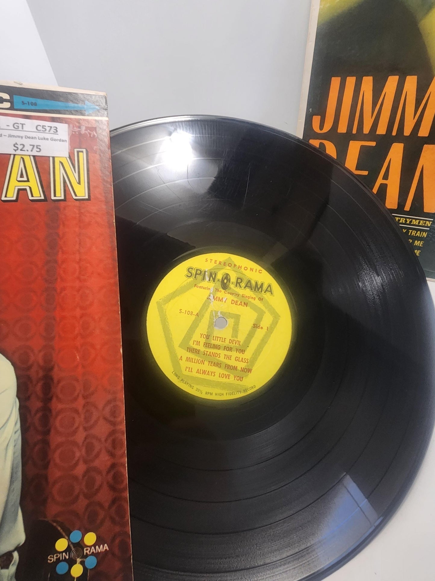 1970's Vintage Jimmy Dean Vinyl LP Records LOT Of 2 - Jimmy Dean - Jimmy Dean Records - Vintage Records - Vinyl LP Records - Records
